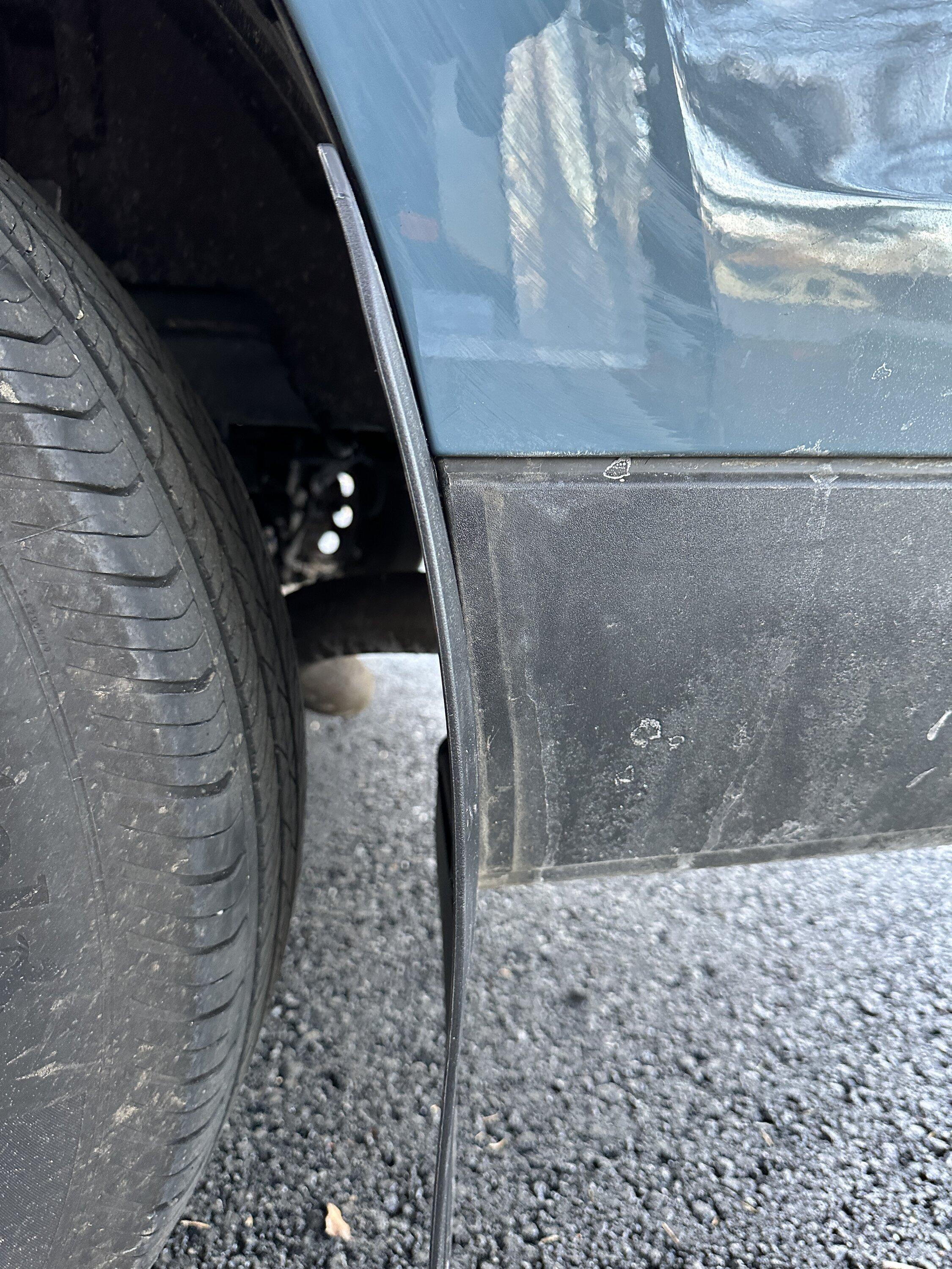 Ford Maverick Added on Mud flaps finally IMG_2428