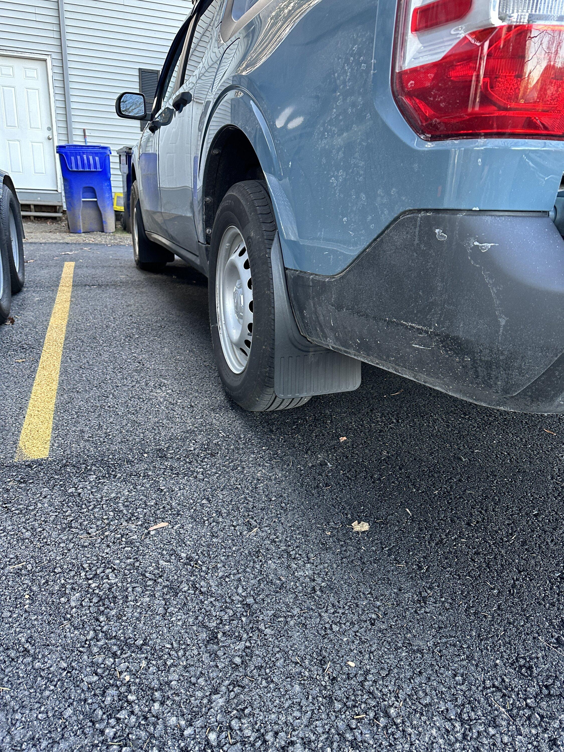 Ford Maverick Added on Mud flaps finally IMG_2417