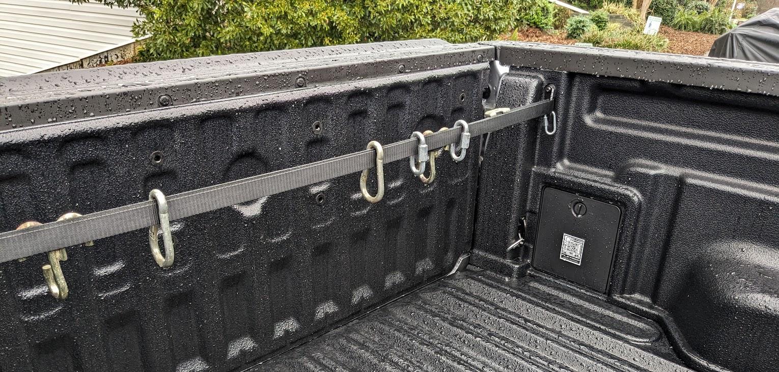 Ford Maverick DIY Bed Divider with Grocery Hooks PXL_20231202_142234077