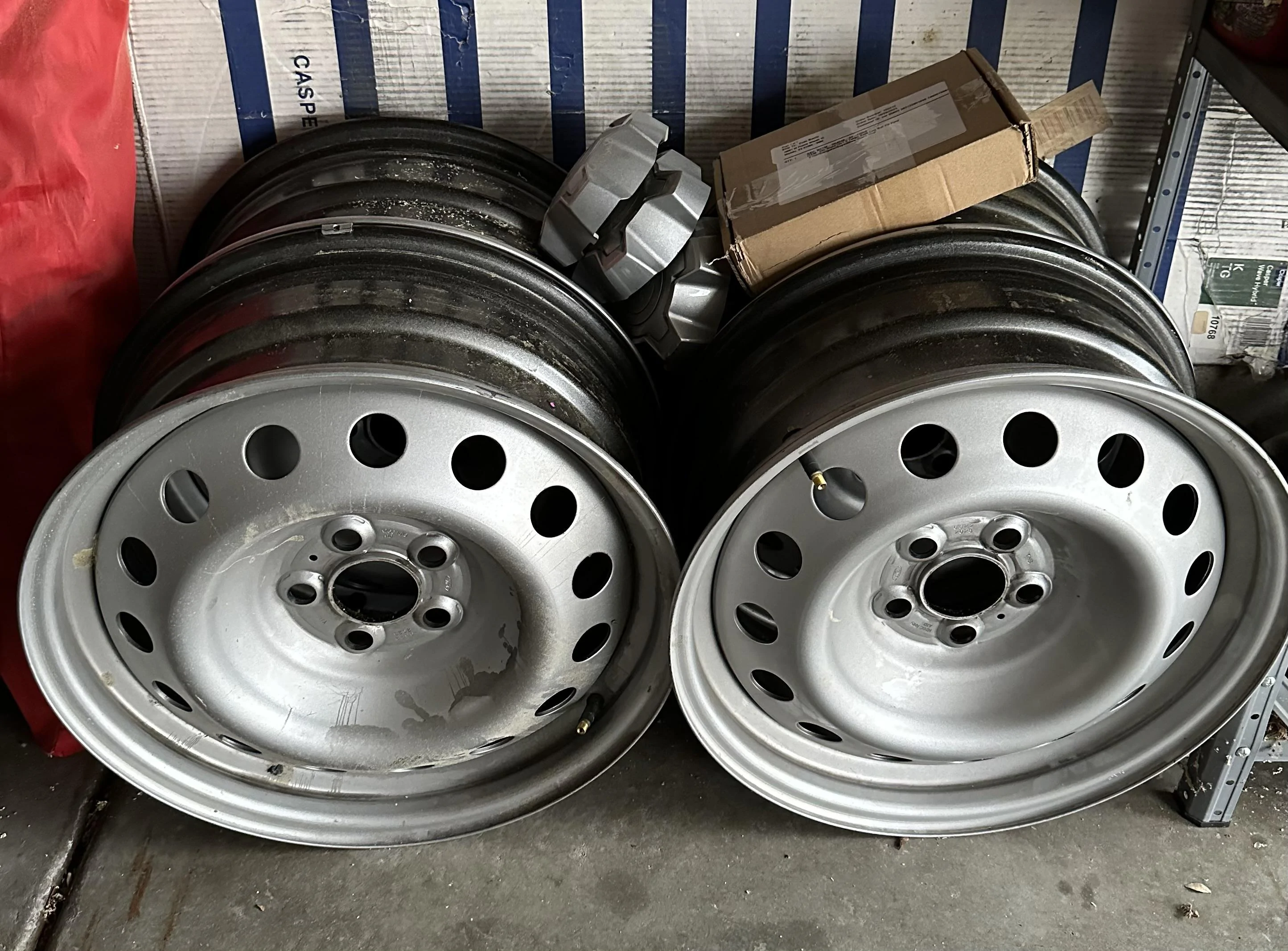 Ford Maverick Steelies, center caps and lug nuts $200 obo IMG_2896