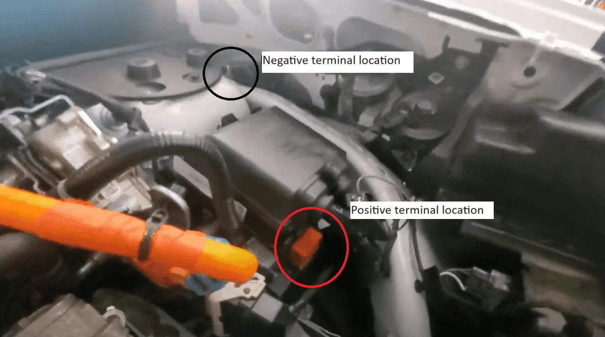 Ford Maverick How to jump start Maverick with dead 12V battery hybrid maverick jump points