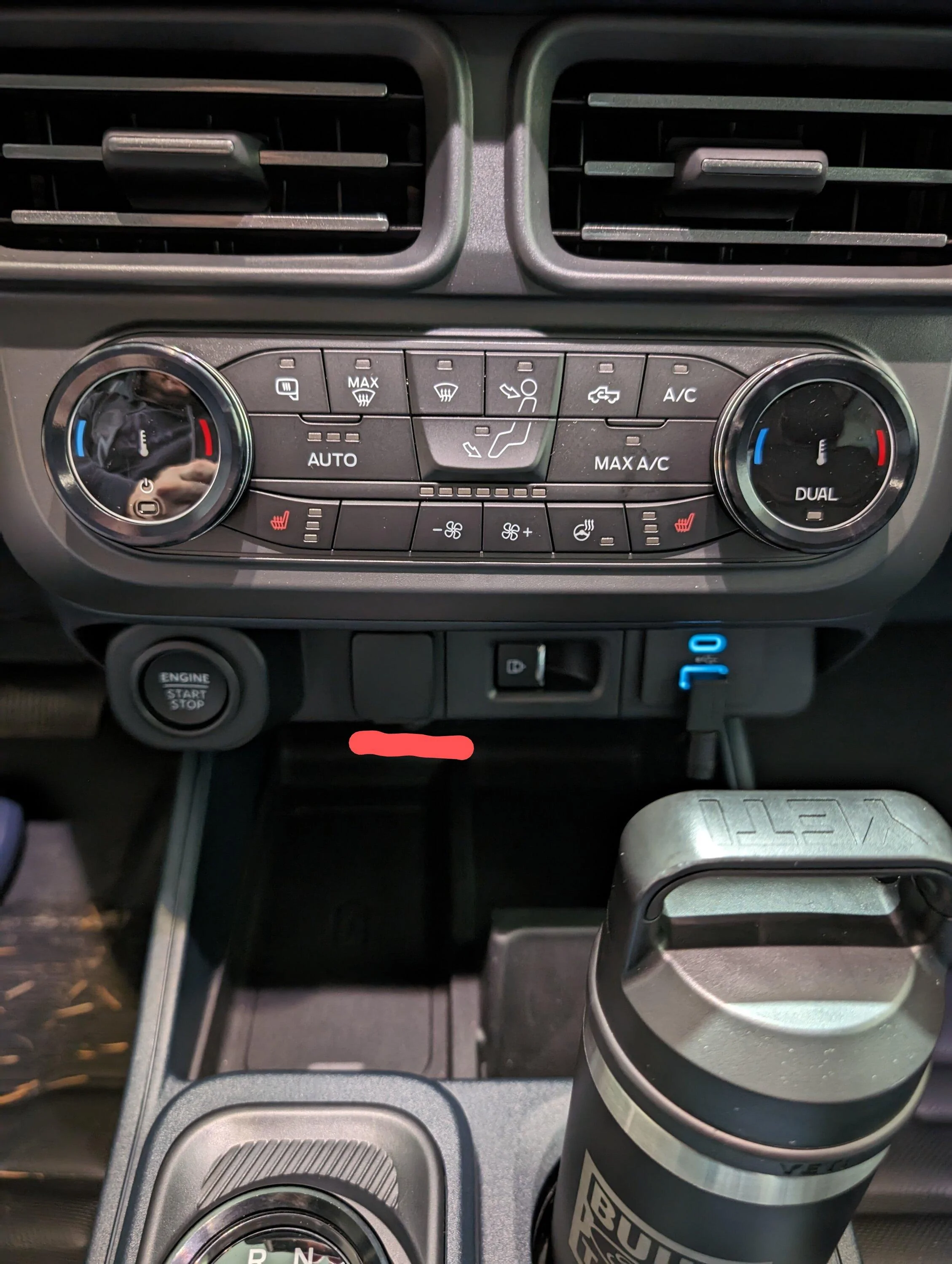 Ford Maverick Where do you put your garage door opener? 1000001174