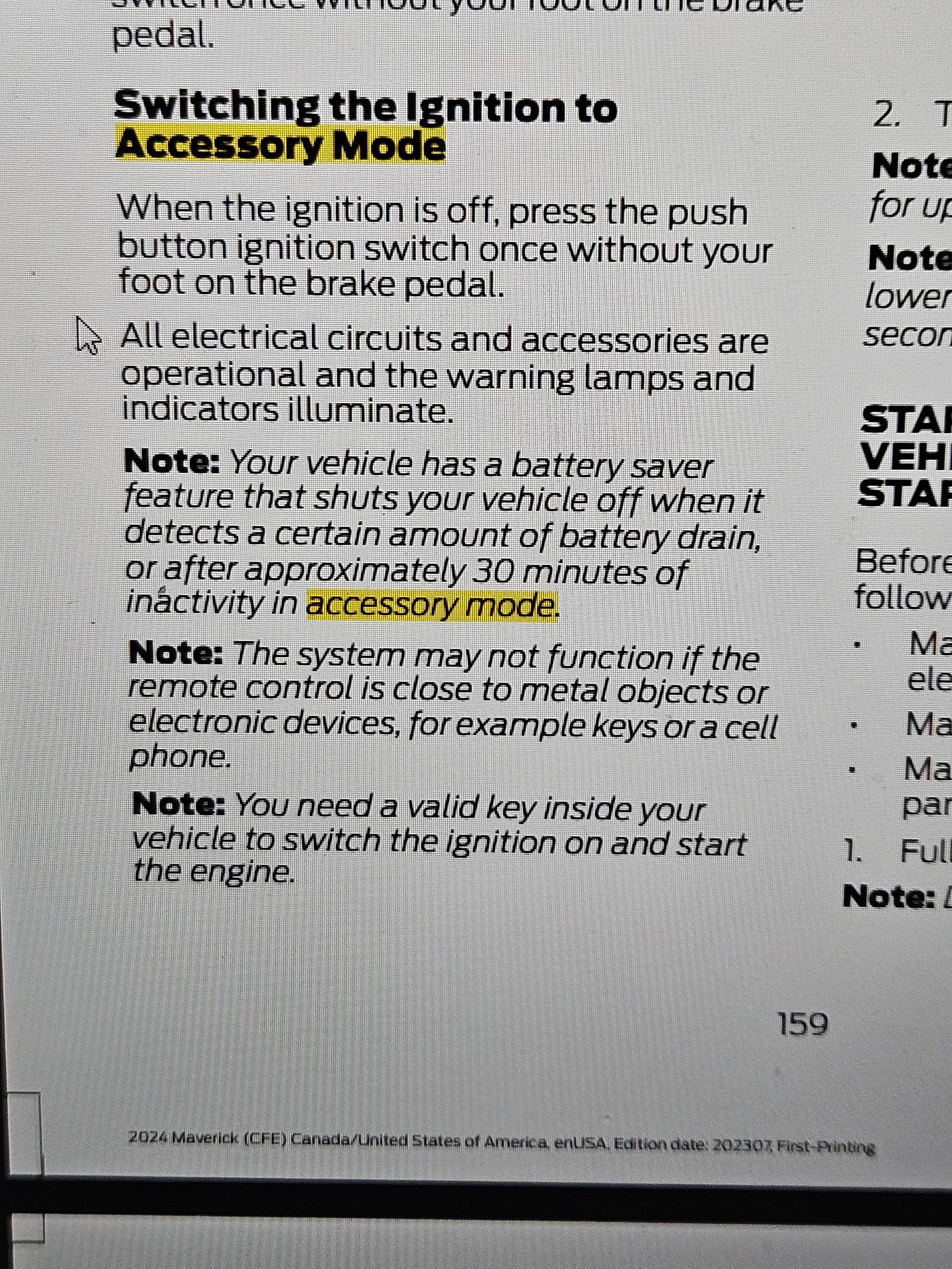 Ford Maverick I have a Question? 20231205_114928