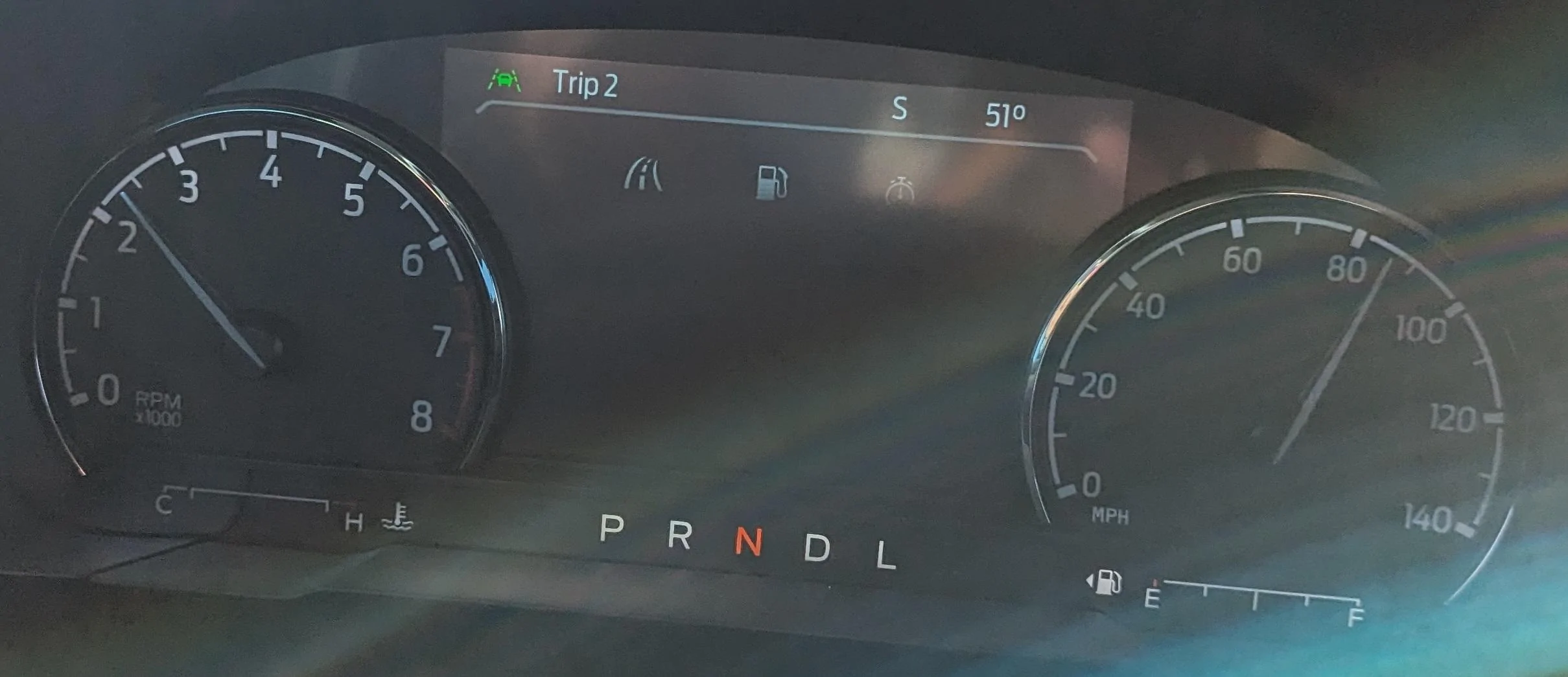 Ford Maverick Curious why "high" RPMs when coasting in neutral? PXL_20231204_175056853