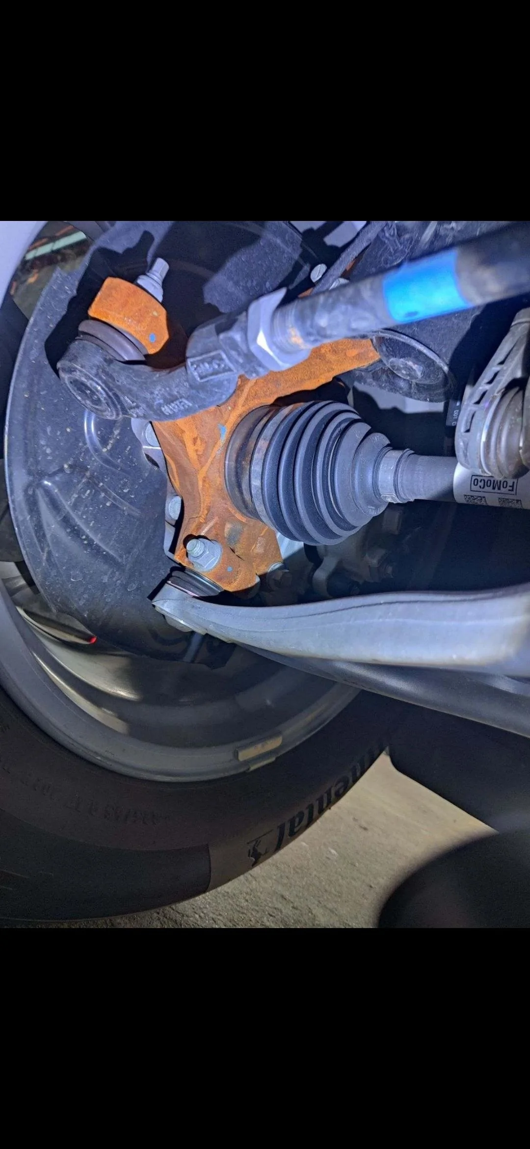 Ford Maverick Hybrid, front spindles Rust Screenshot_20231205_145921_Messages