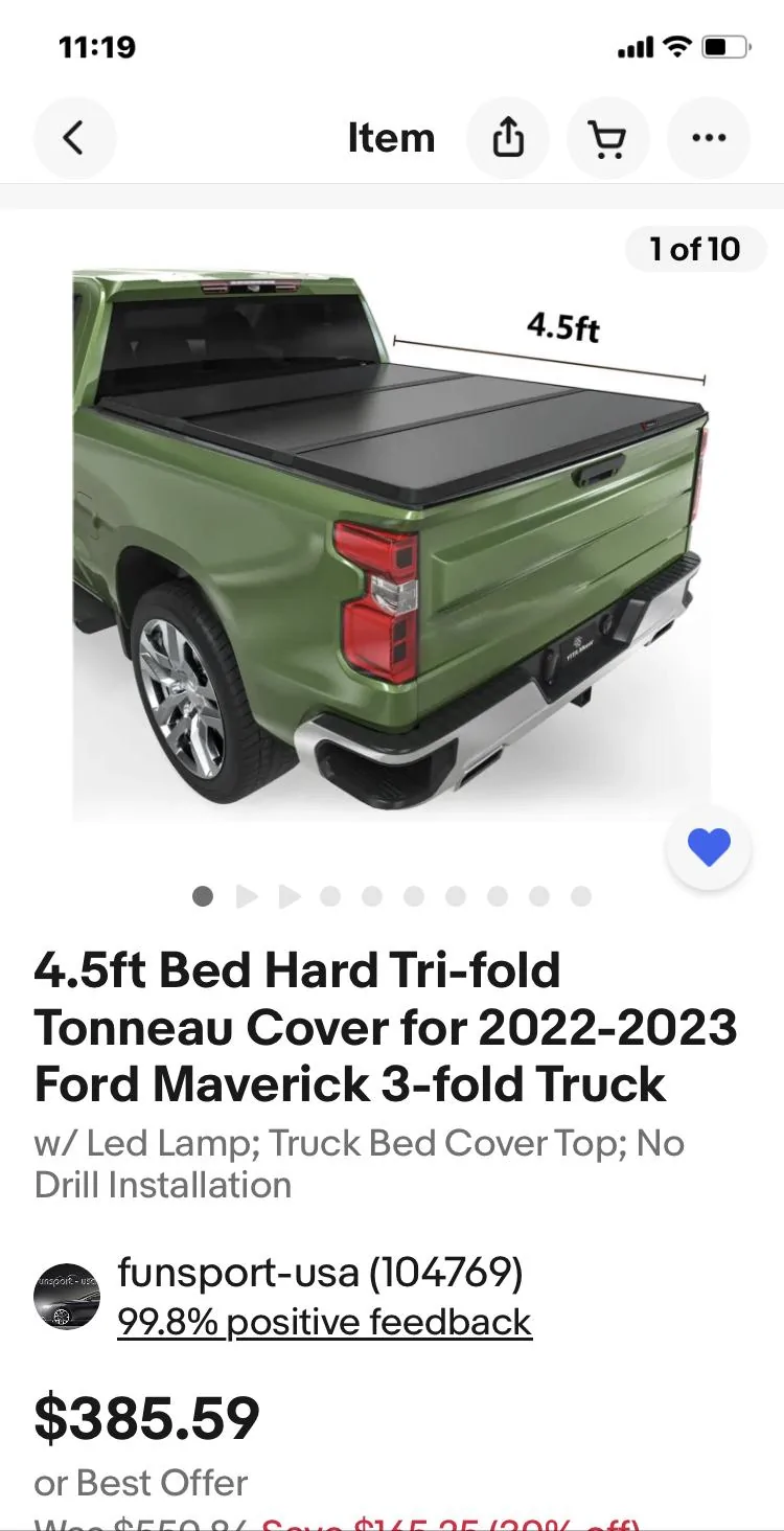 Ford Maverick Mav Hard Tri-Fold Under $550? IMG_7826