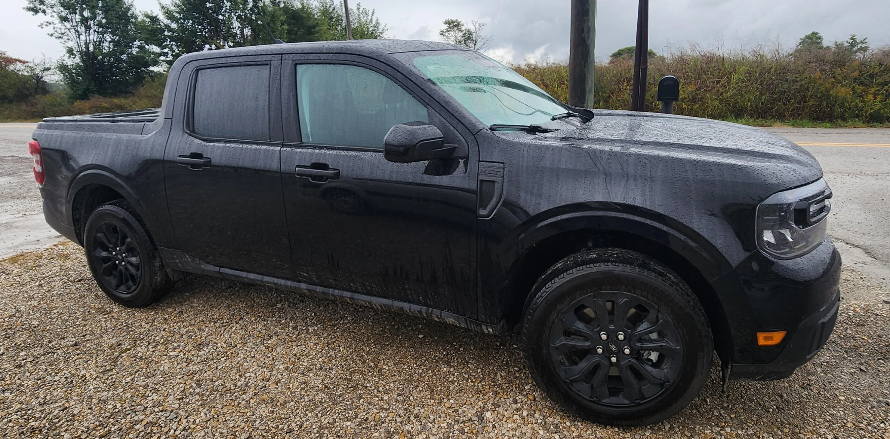 Ford Maverick Thoughts on Shadow Black XLT with Black Appearance pkg? 20231006_102838