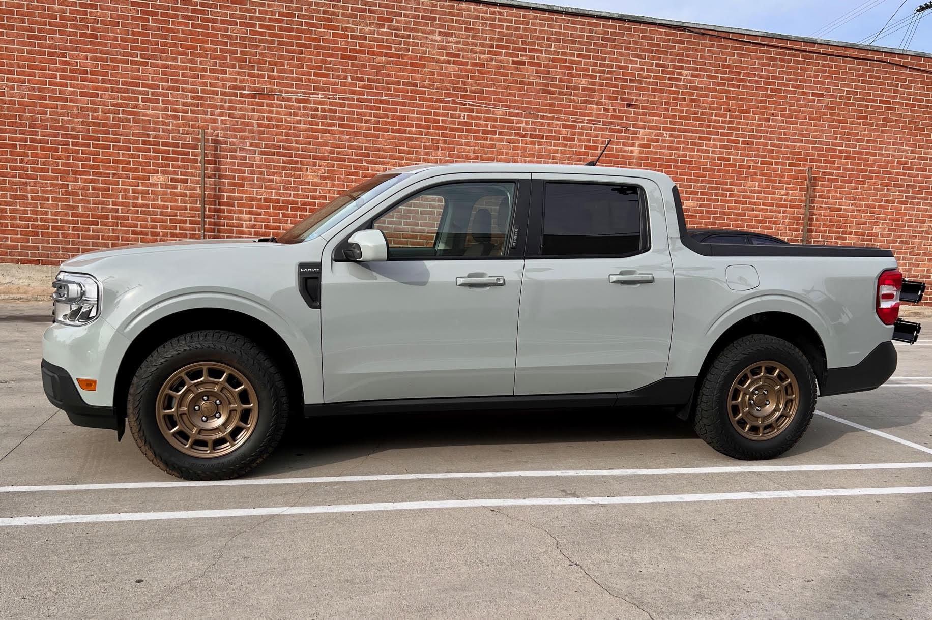 Ford Maverick Cactus Gray with Bronze fifteen52 Metrix Maverick bronze wheels