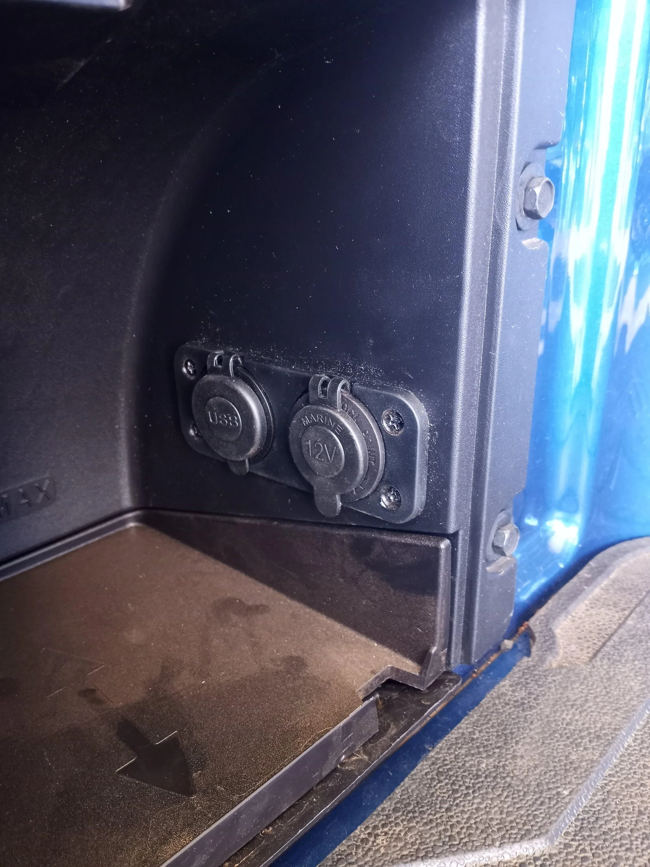 Ford Maverick Bed Cubby 12v "Do Over" 20231210_124305