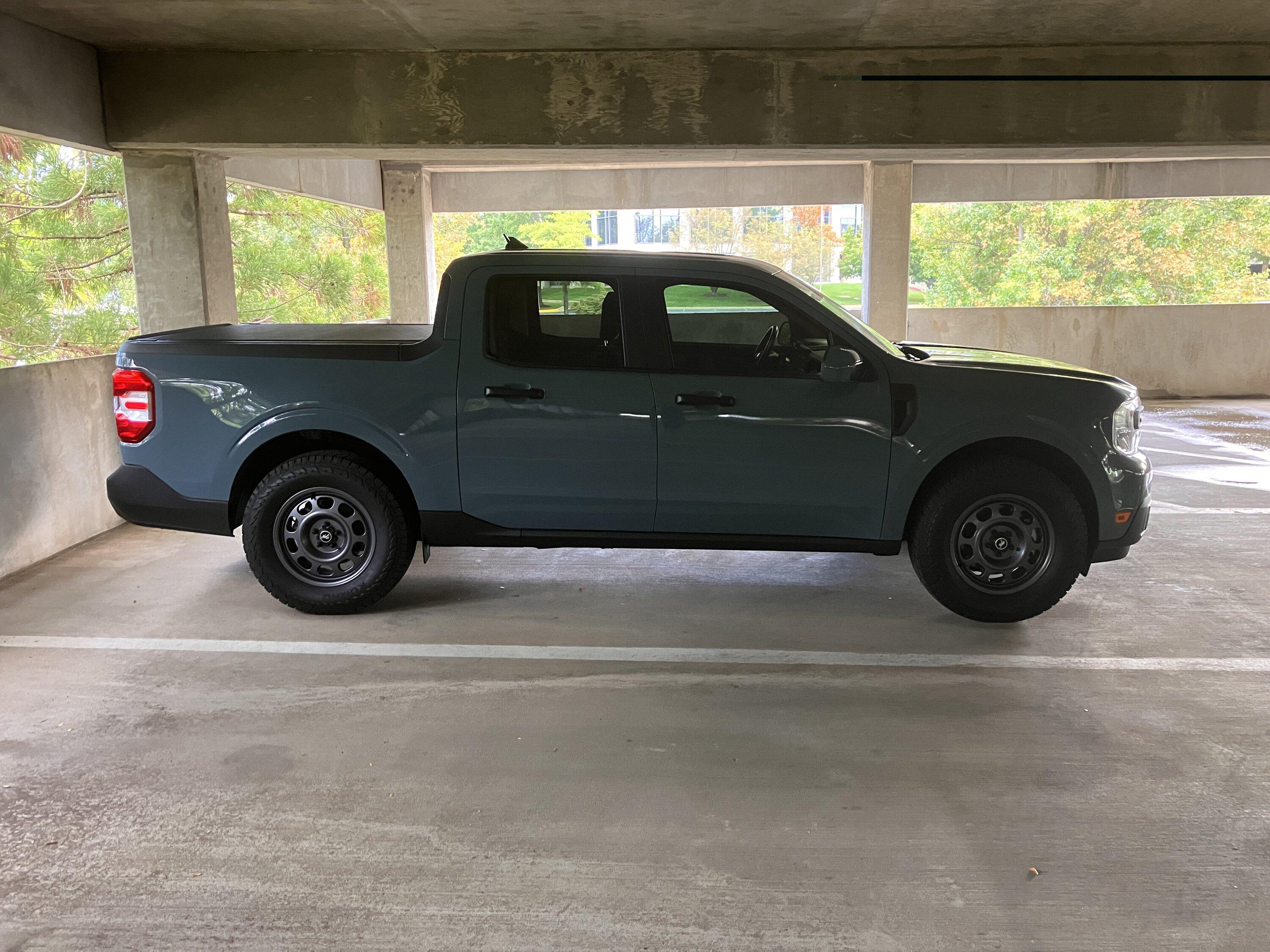 Ford Maverick Bronco Sport Badlands Wheels Installed on Maverick XLT IMG-1150.JPG