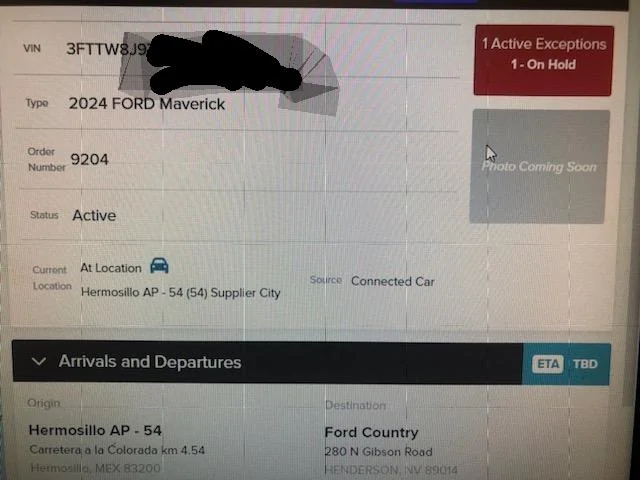 Ford Maverick Exception has truck prisoner IMG_20231210_200314