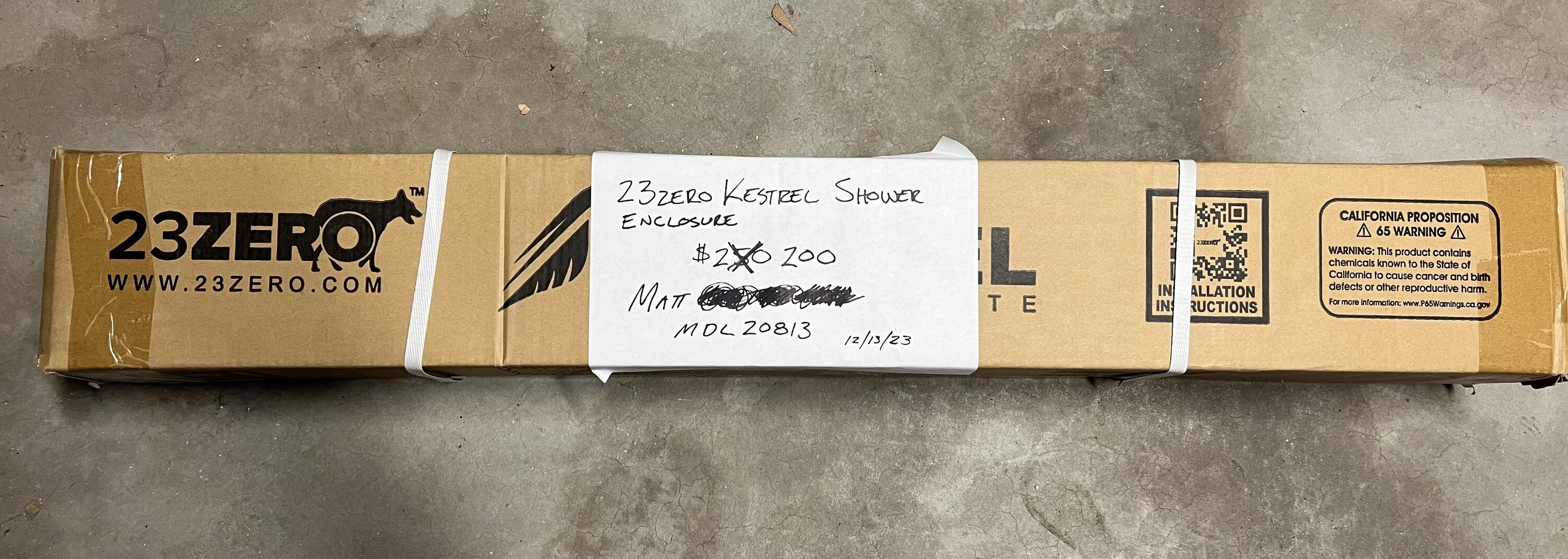 Ford Maverick NIB: 23Zero Kestrel Shower Enclosure $200 IMG_4377