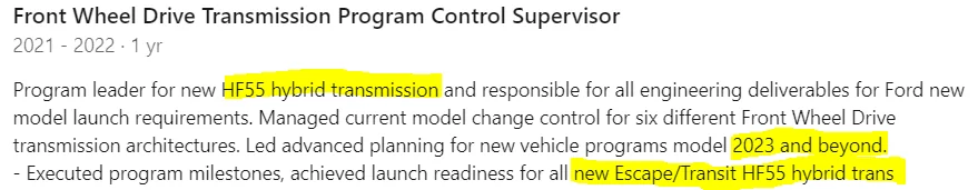 Ford Maverick New HF55 eCVT coming to Maverick? 1702742335777