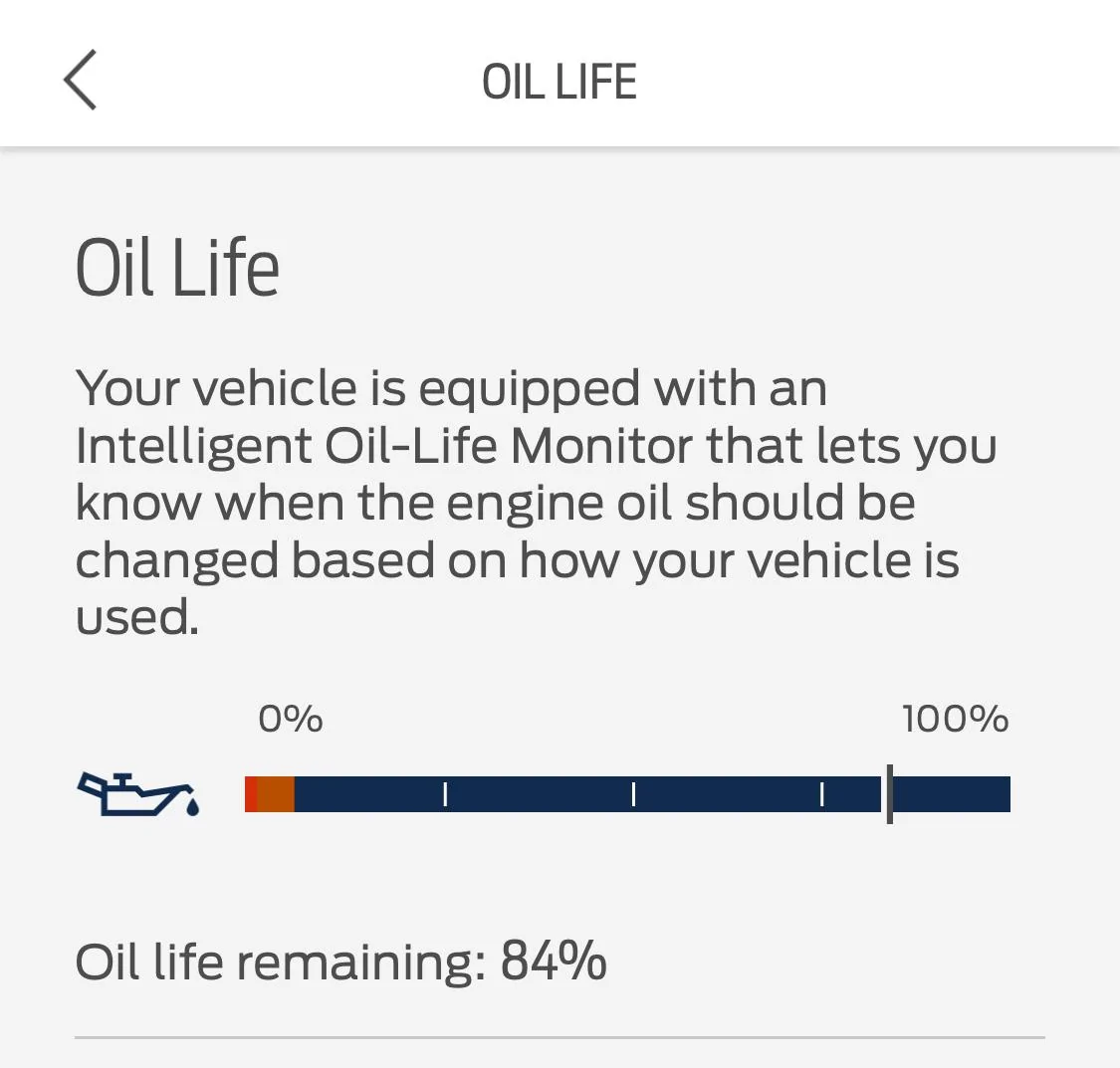 Ford Maverick Oil Life / Sensor Readings IMG_9043