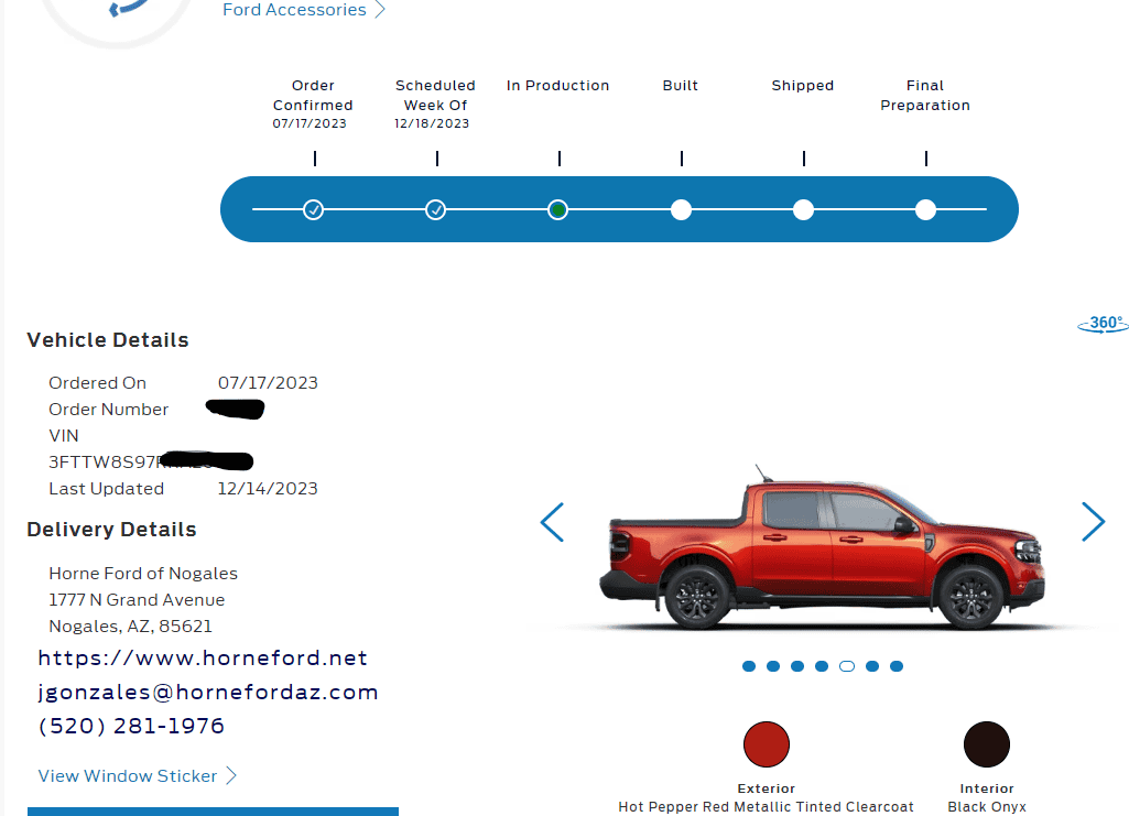 Ford Maverick 📊 Maverick Order Tracking List & Stats [Enter Yours!] 1702927902130