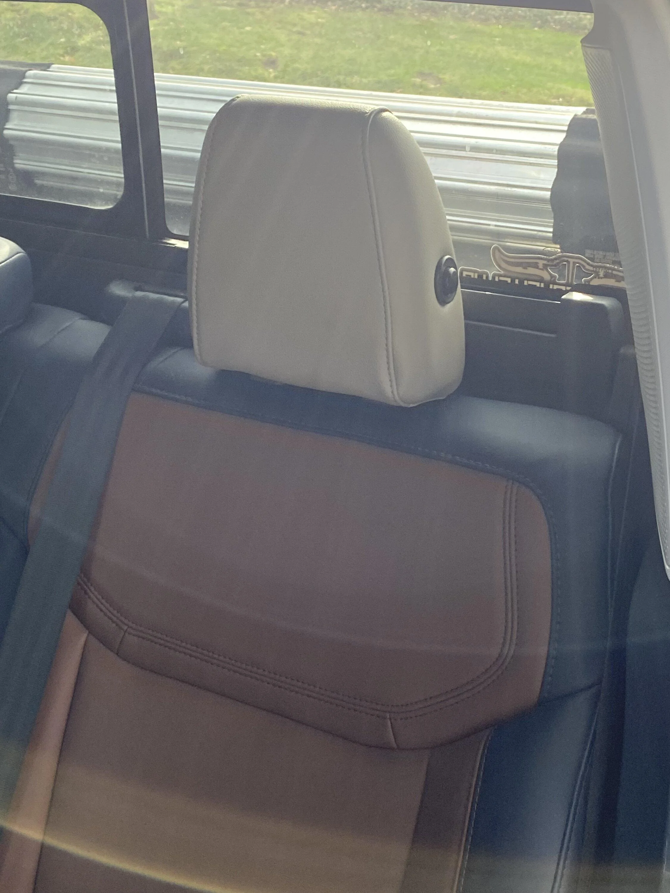 Ford Maverick Folding Rear Headrests Installed IMG_2694