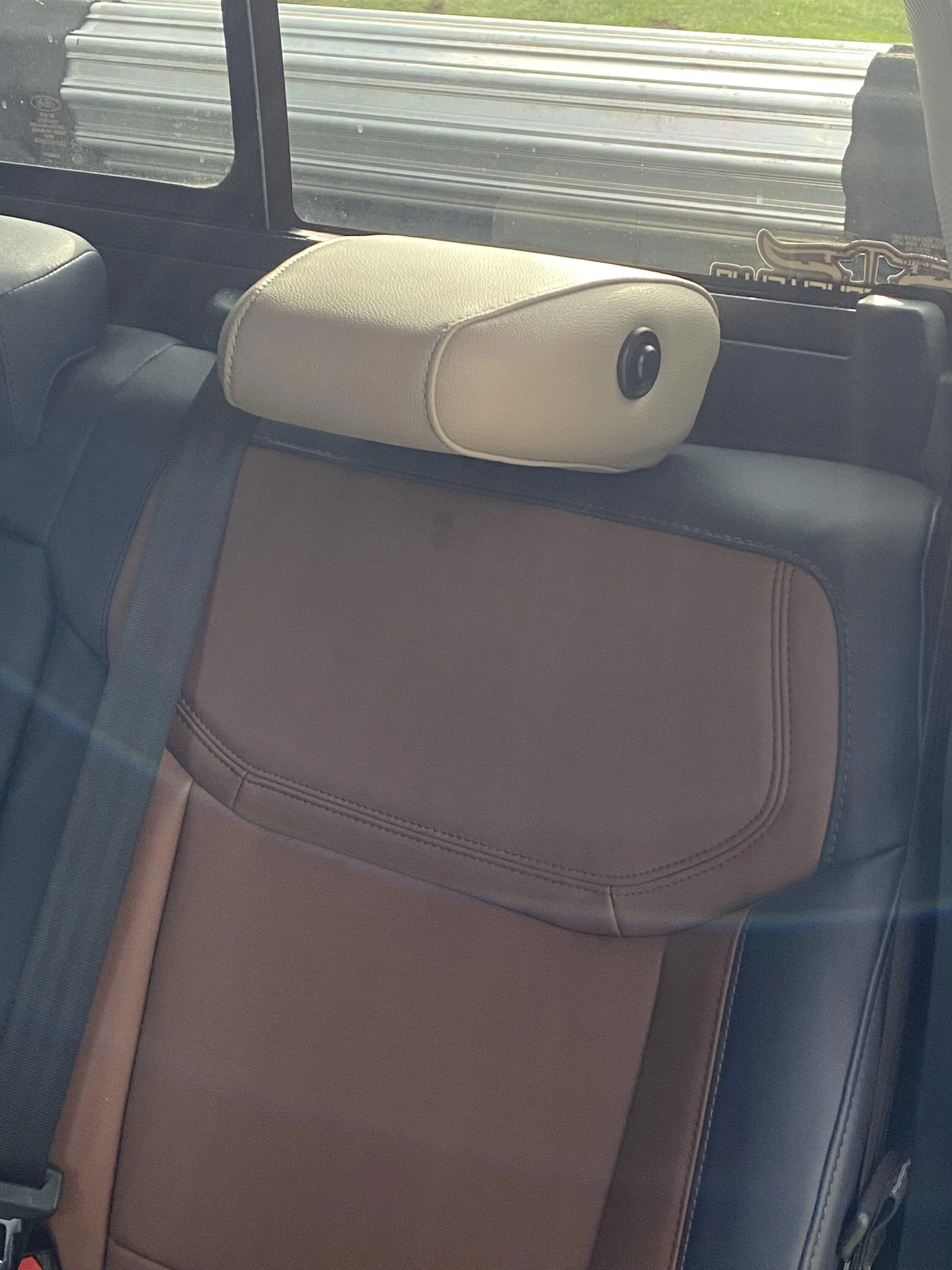 Ford Maverick Folding Rear Headrests Installed IMG_2695