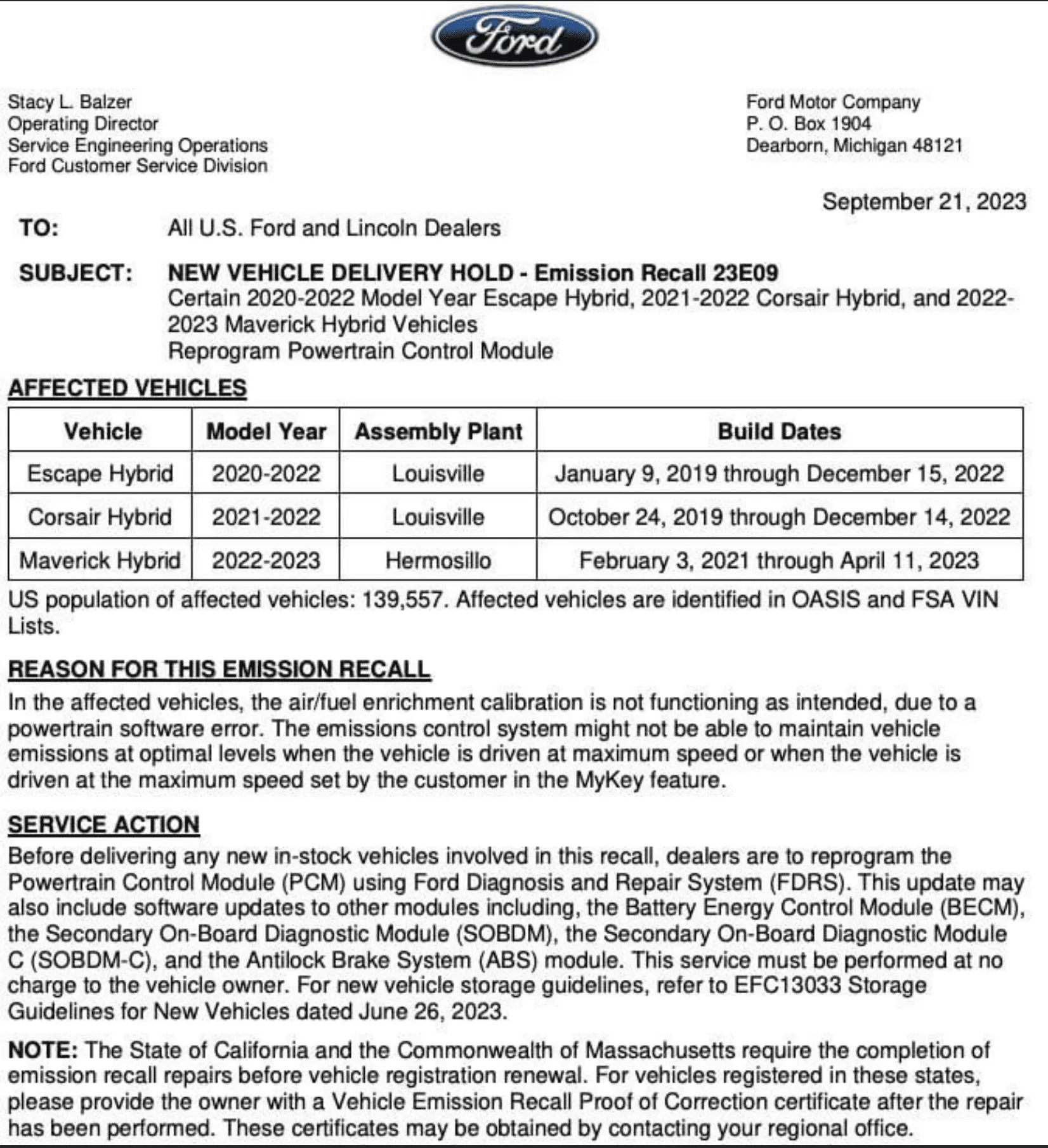 Ford Maverick Any news on these issues? 1703017122769