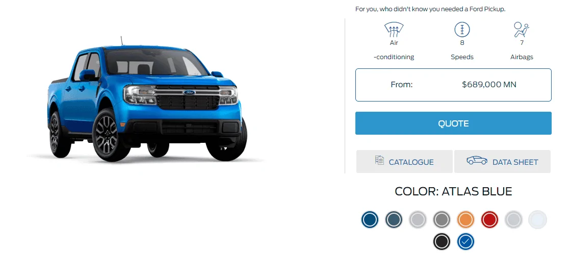 Ford Maverick Buying A Mav in Mexico Screenshot 2023-12-20 095932