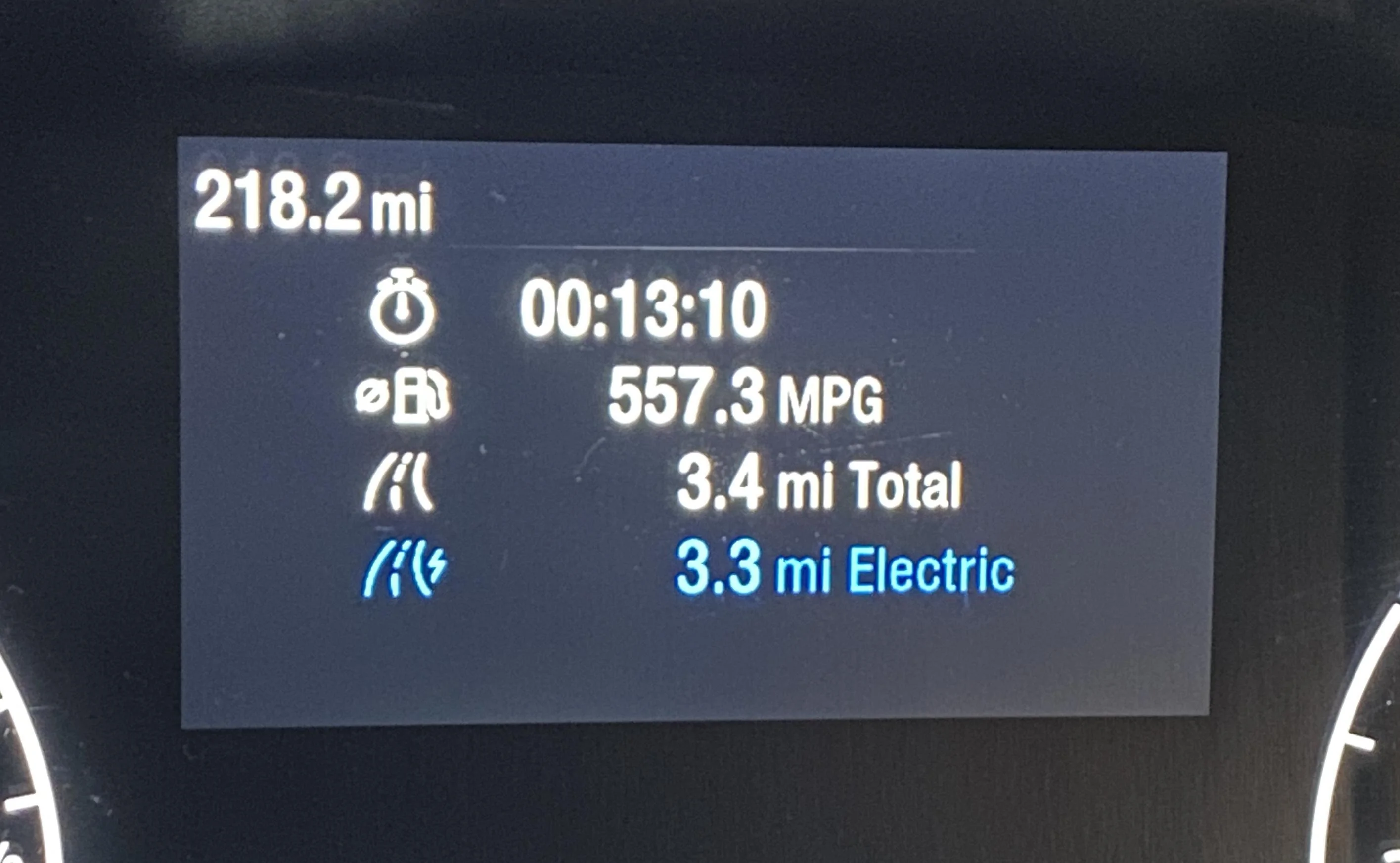 Ford Maverick Hybrid average MPG in Normal, ECO, & Slippery modes IMG_2626