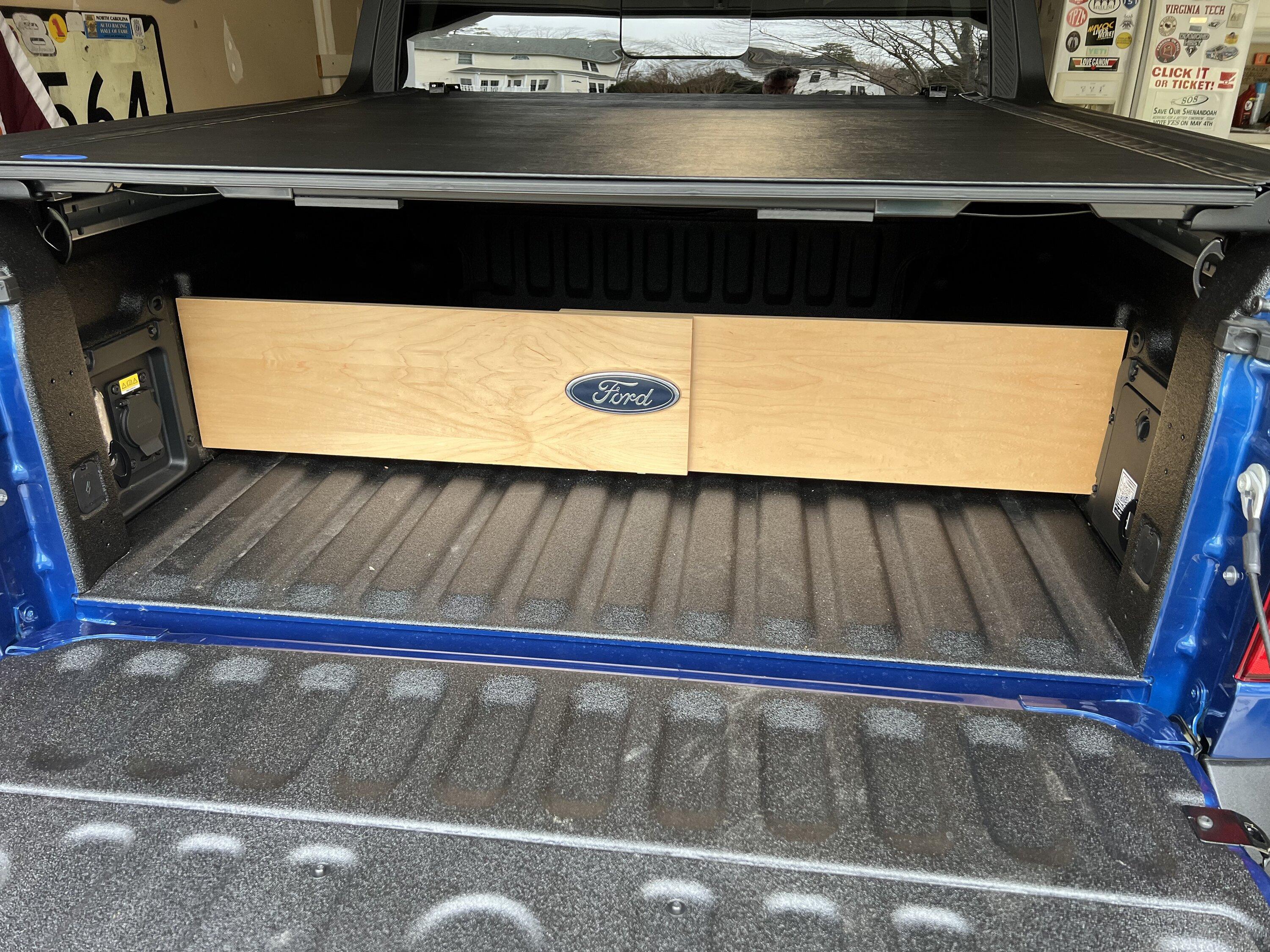 Ford Maverick Slapped-together bed divider. IMG_3397