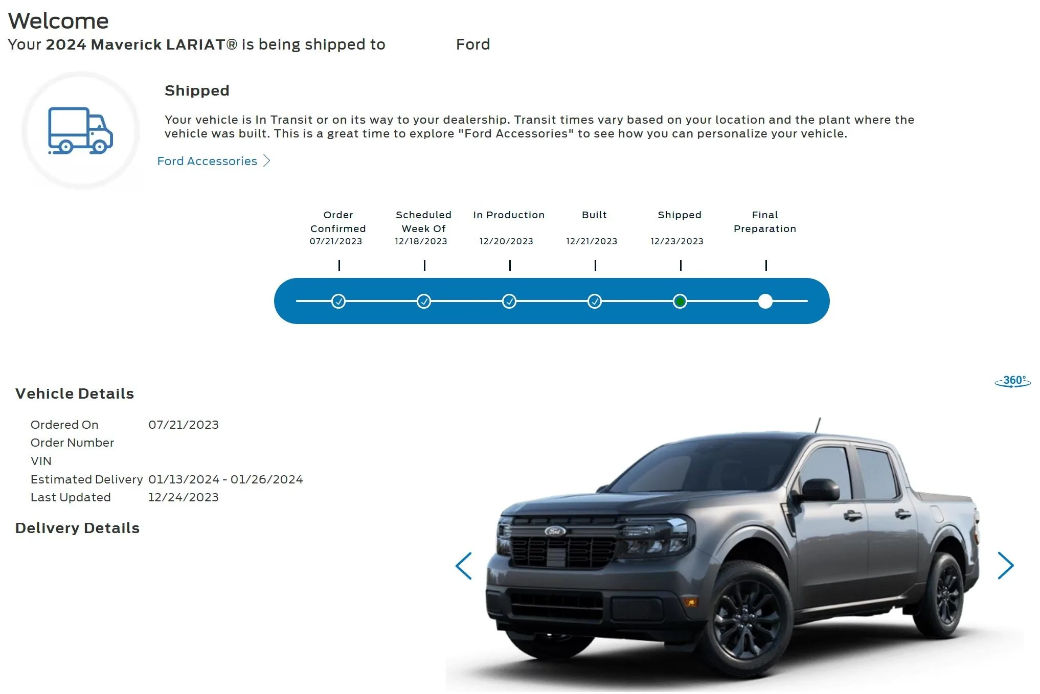 Ford Maverick In Production - Built 2024 Maverick Shipped