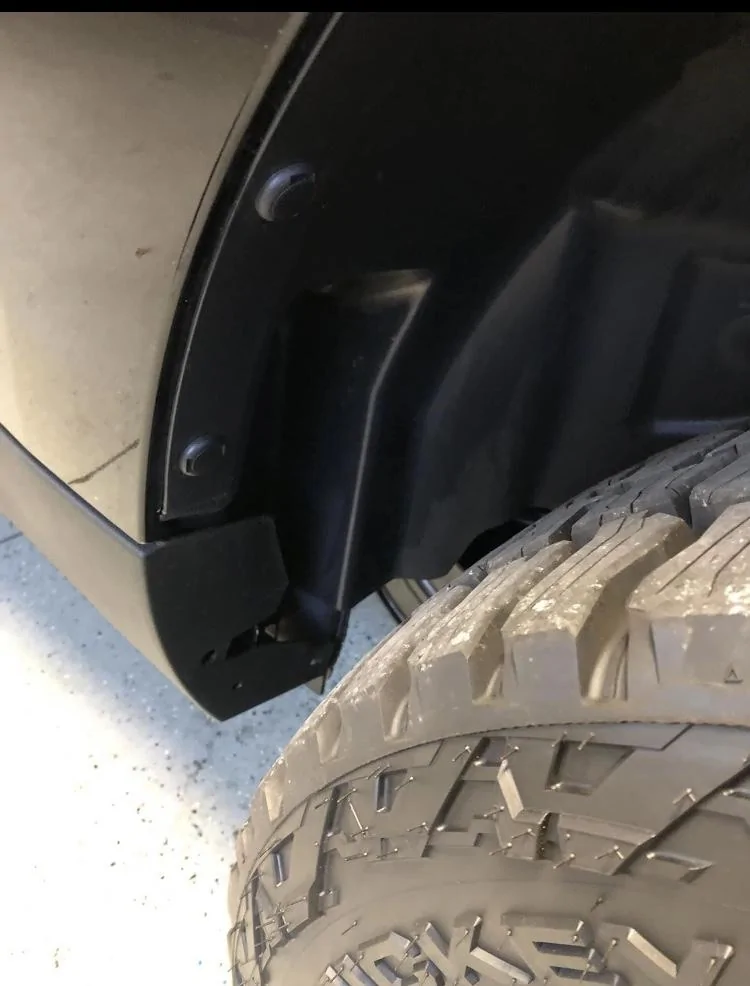 Ford Maverick Filler panel for rear wheel liner. IMG_8574