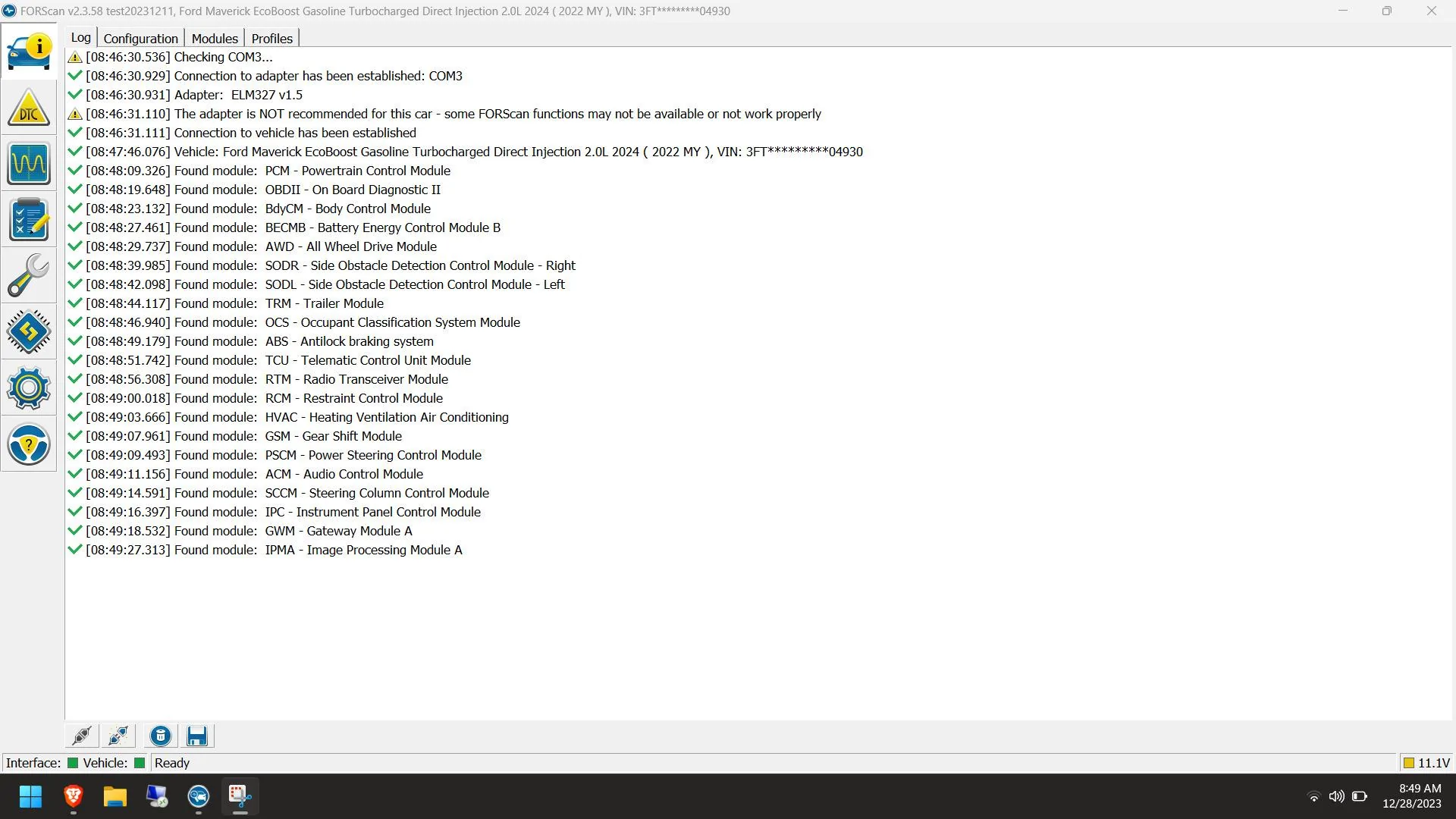 Ford Maverick Anybody get ForScan working with 2024 Mavericks? Screenshot-2023-12-28-084954