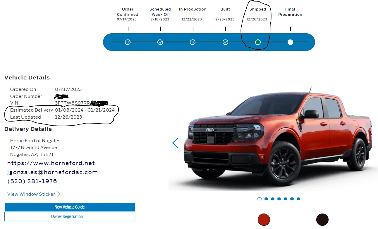 Ford Maverick Shipment Started!!! 1703784210839