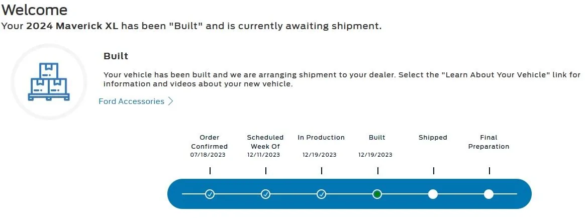 Ford Maverick Shipping Delays tem
