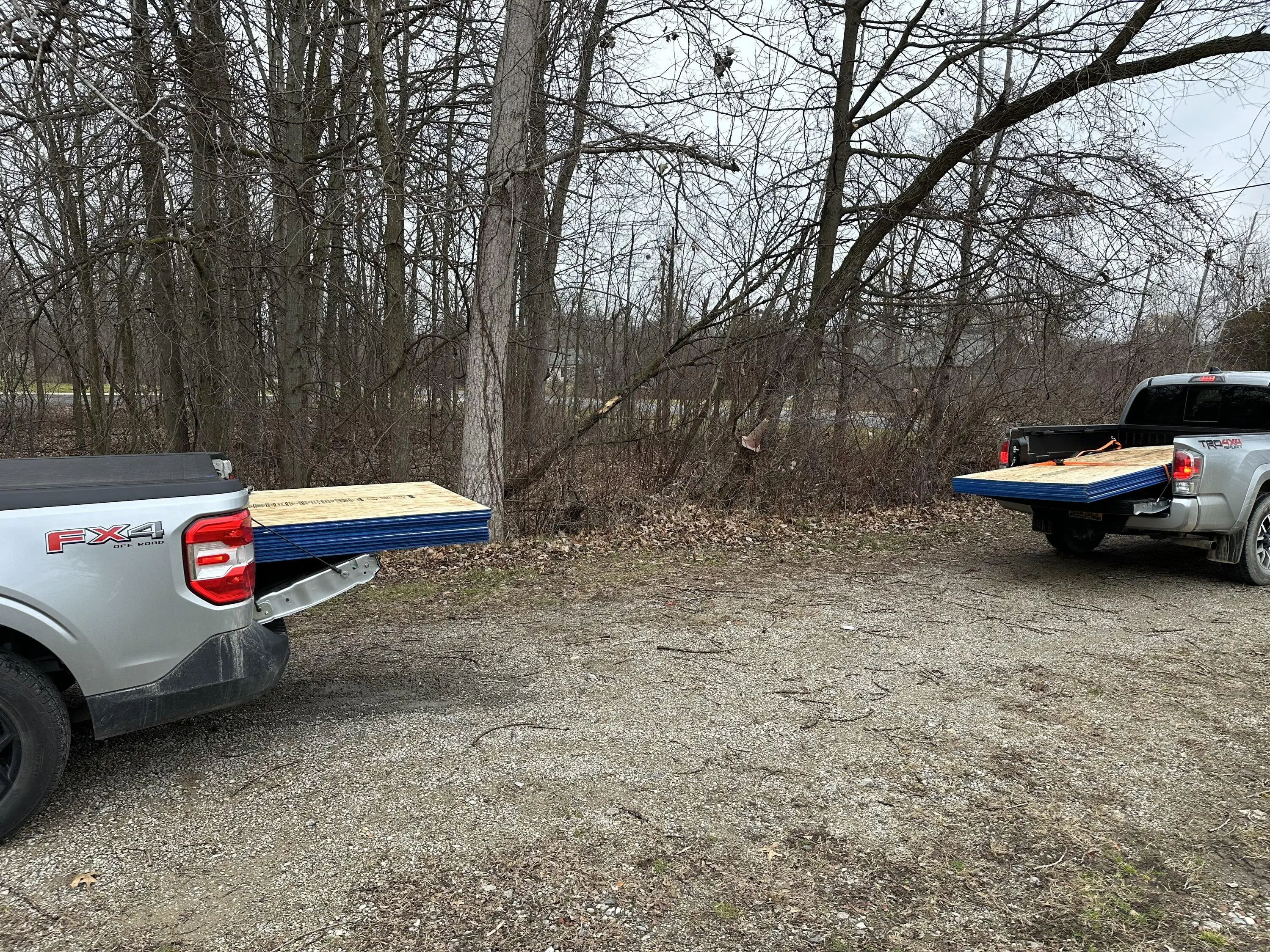 Ford Maverick Hauling plywood experience IMG_6249