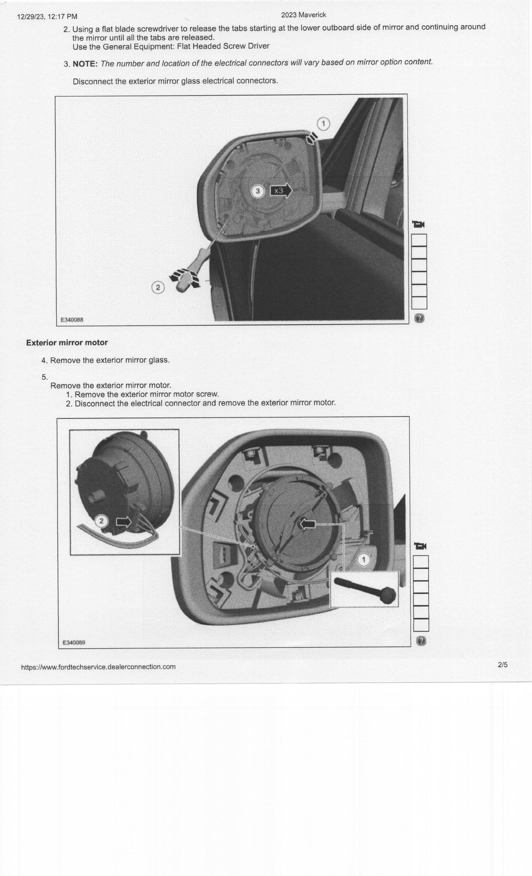 Ford Maverick My 2023 Maverick Tremor build Maverick mirror 002