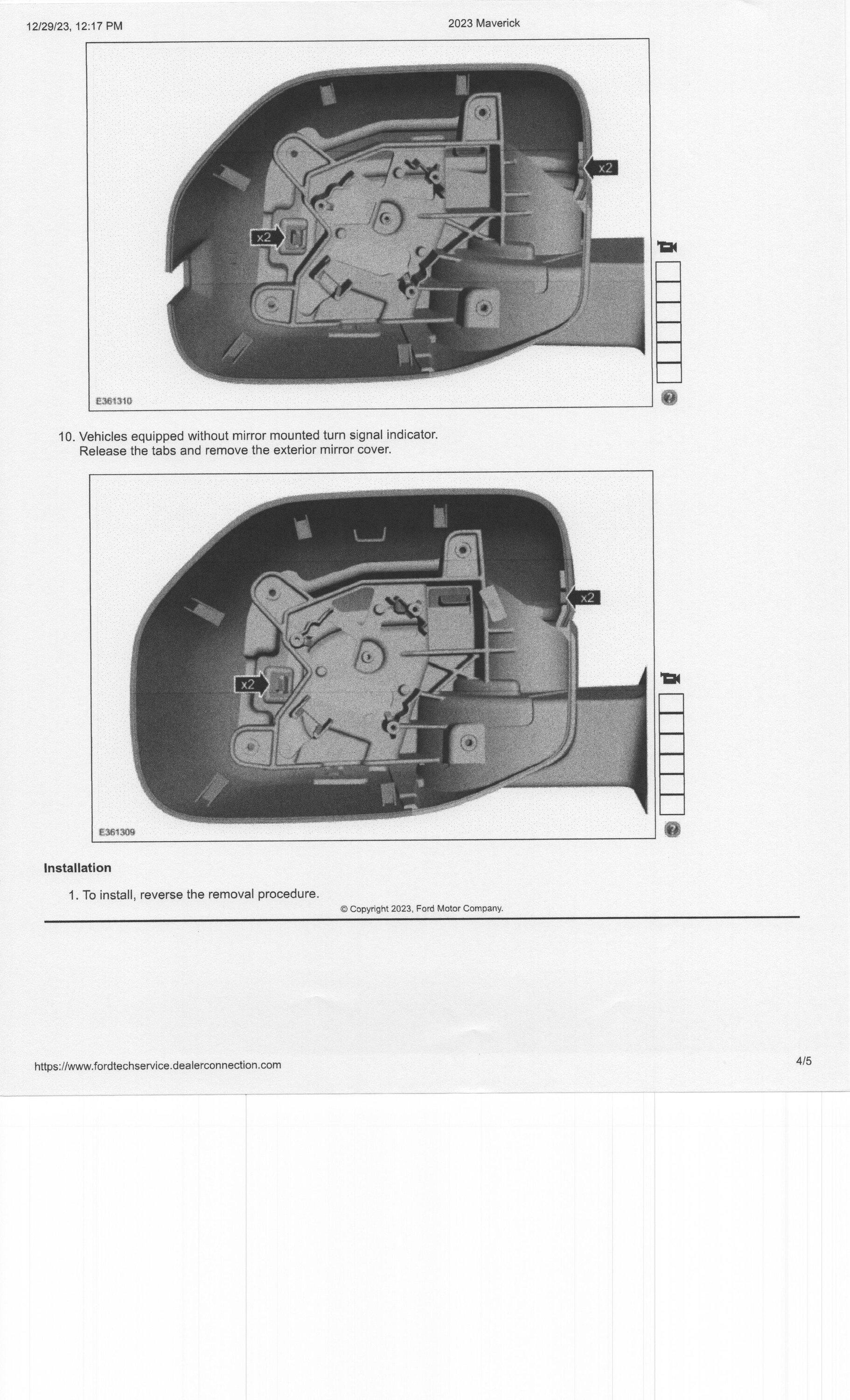 Ford Maverick My 2023 Maverick Tremor build Maverick mirror 004
