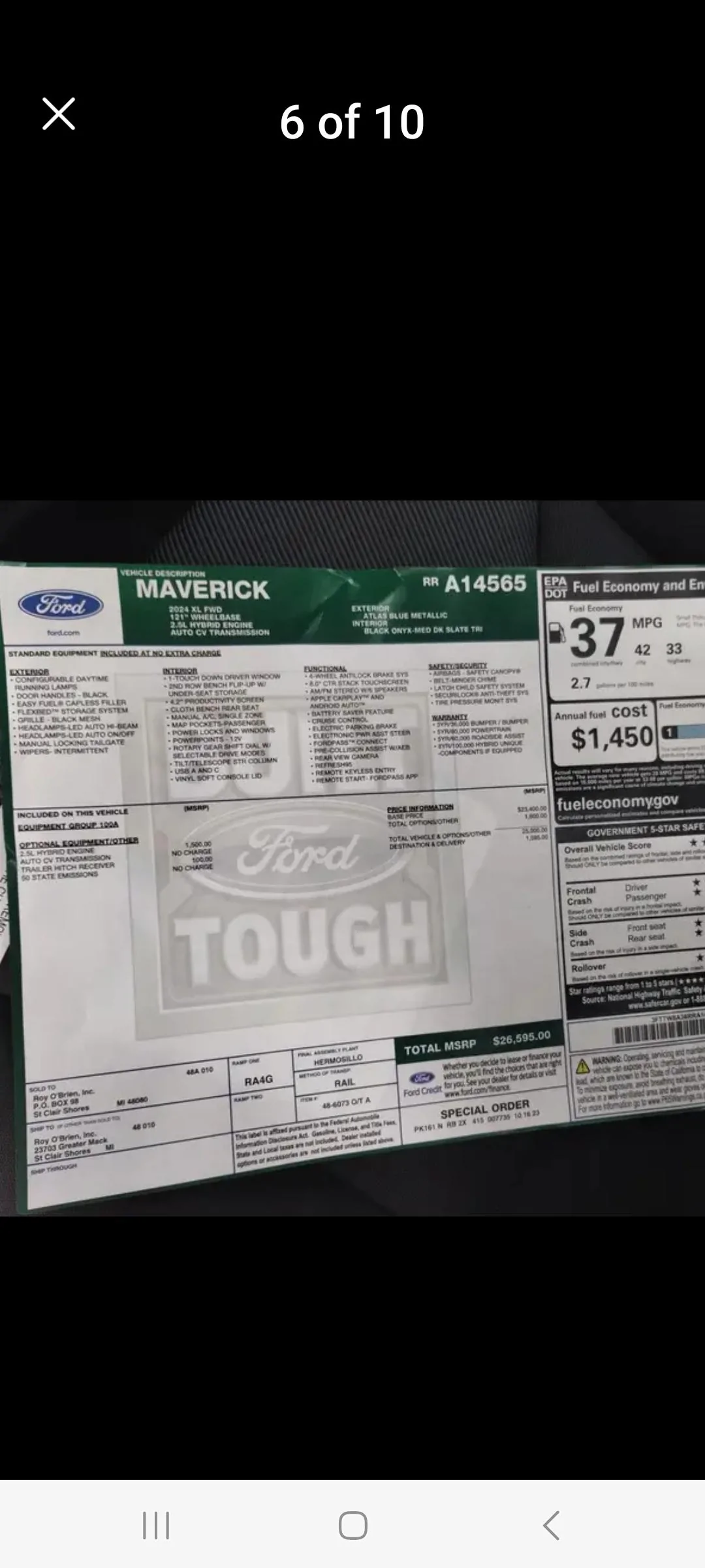 Ford Maverick Price hike on 2024 Maverick XL - $415 Screenshot_20231229_130043_Facebook