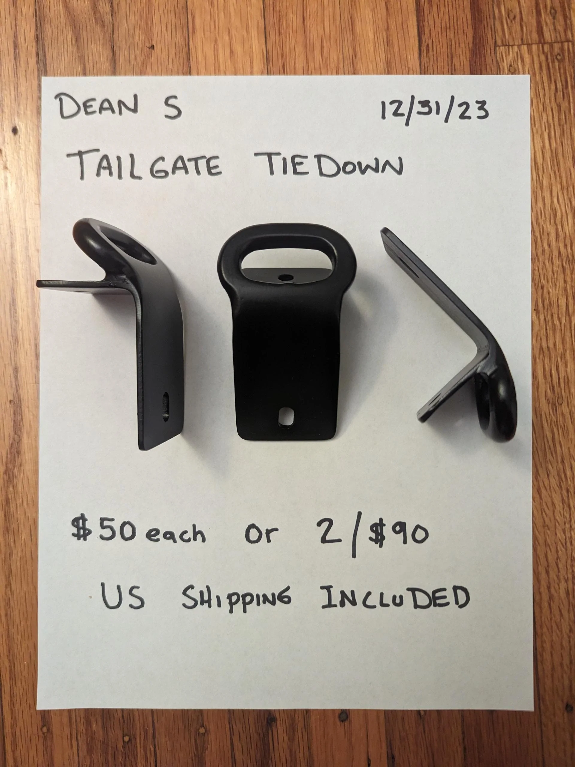 Ford Maverick Tailgate tiedown that works with tailgate assist strut PXL_20231231_132837742