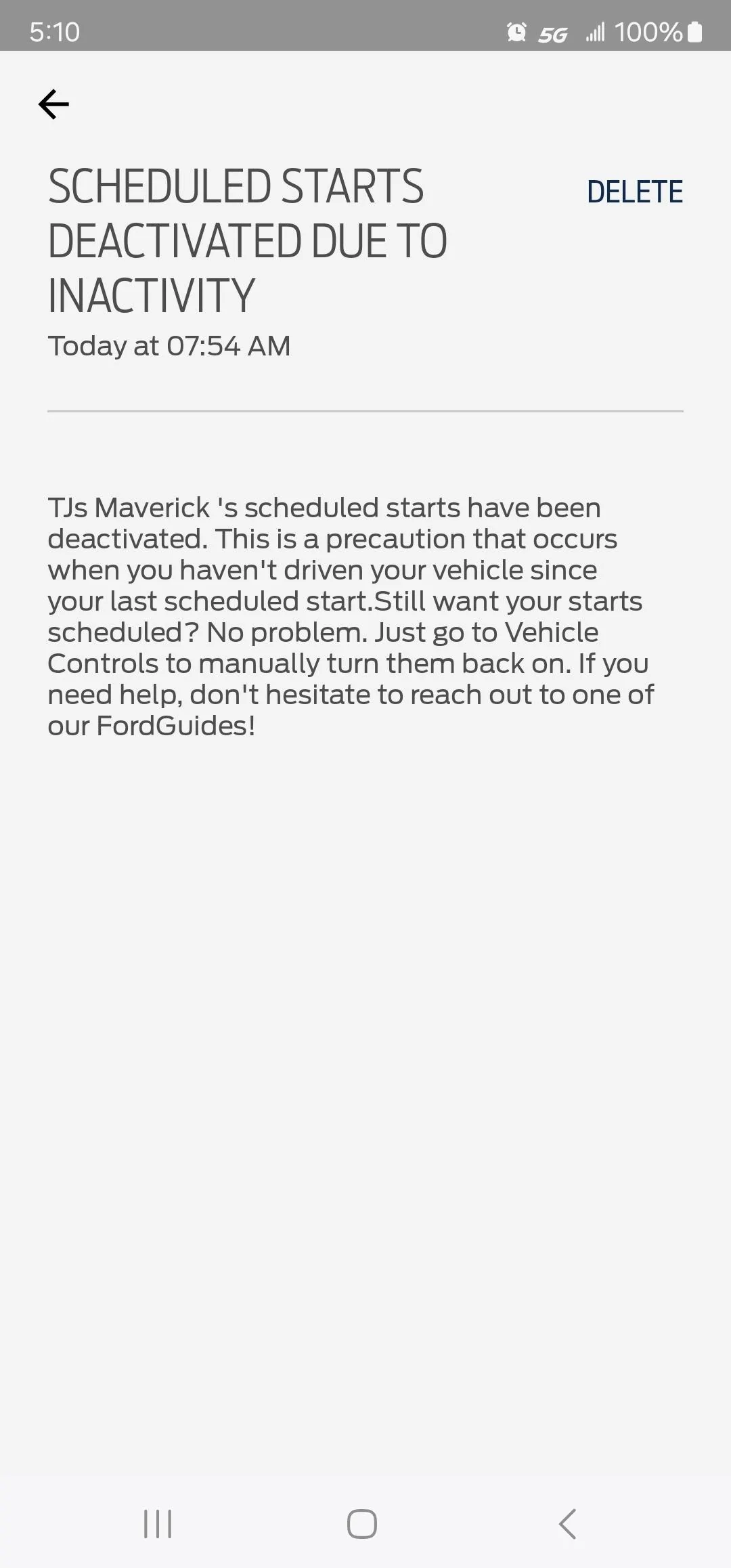 Ford Maverick Scheduled Starts Deactivated Screenshot_20240102_171030_FordPass