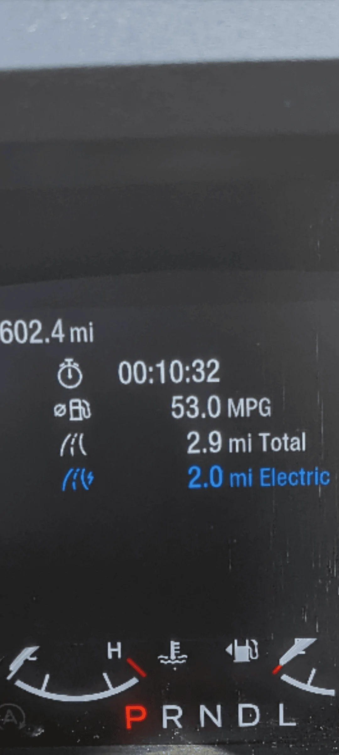 Ford Maverick Low MPG displayed on short trips in Hybrid Screenshot_20240103-113119