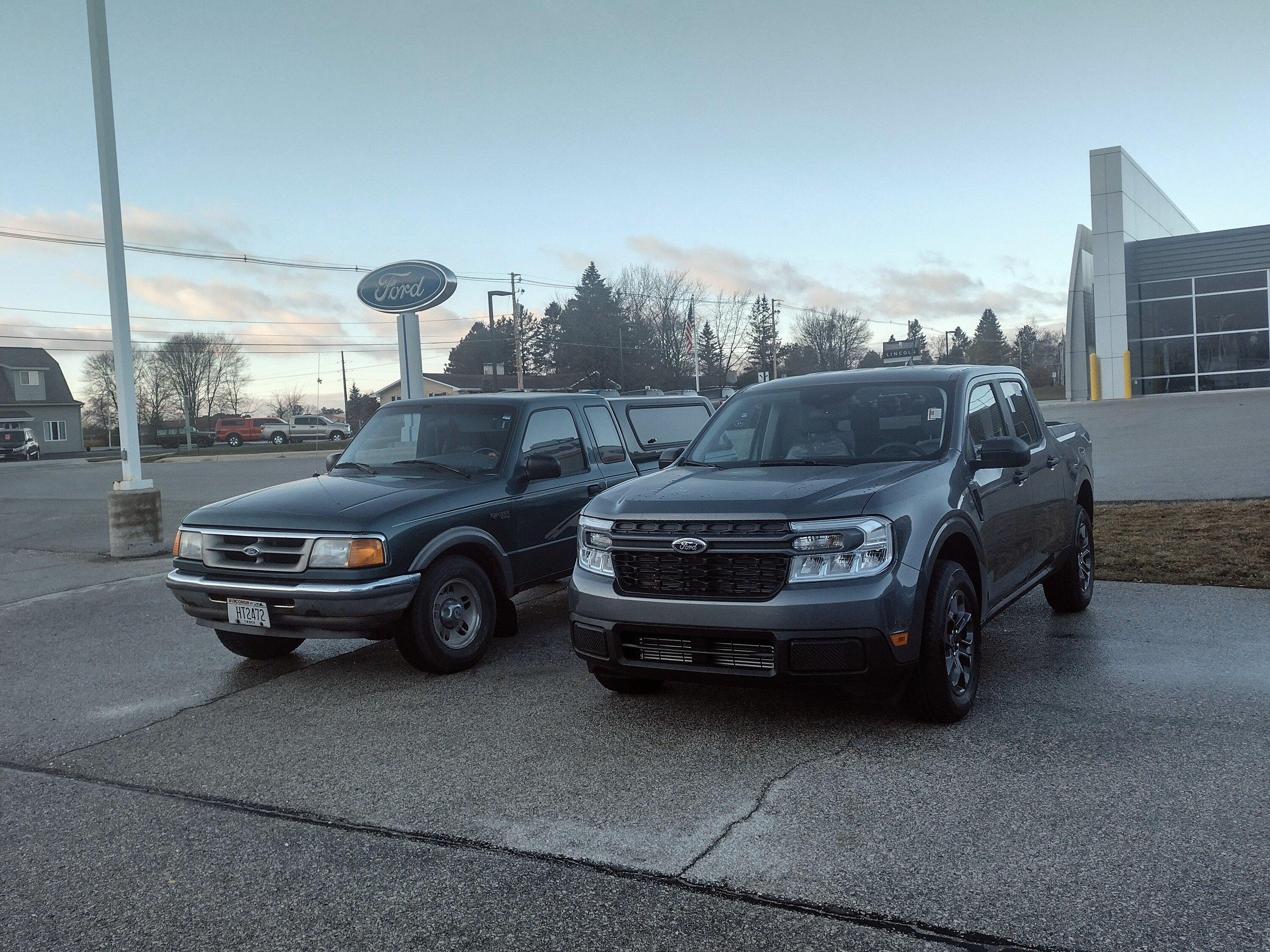 Ford Maverick Maverick versus older cousin IMG_20221211_150703837_HDR