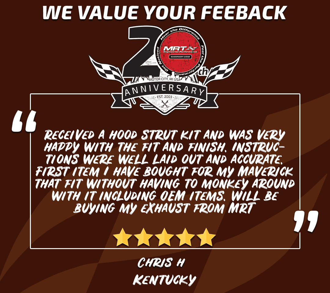 Ford Maverick $69 MRT Maverick Hood Strut Sale 80k150 review