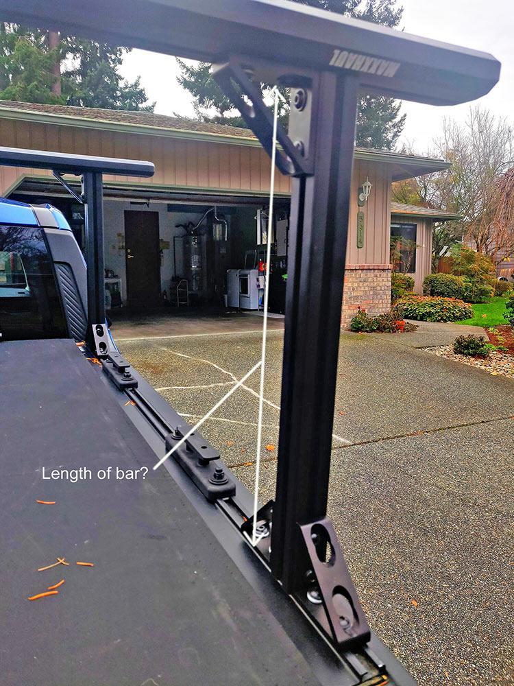 Ford Maverick Cheap DIY bed rack that works with tonneau cover 4
