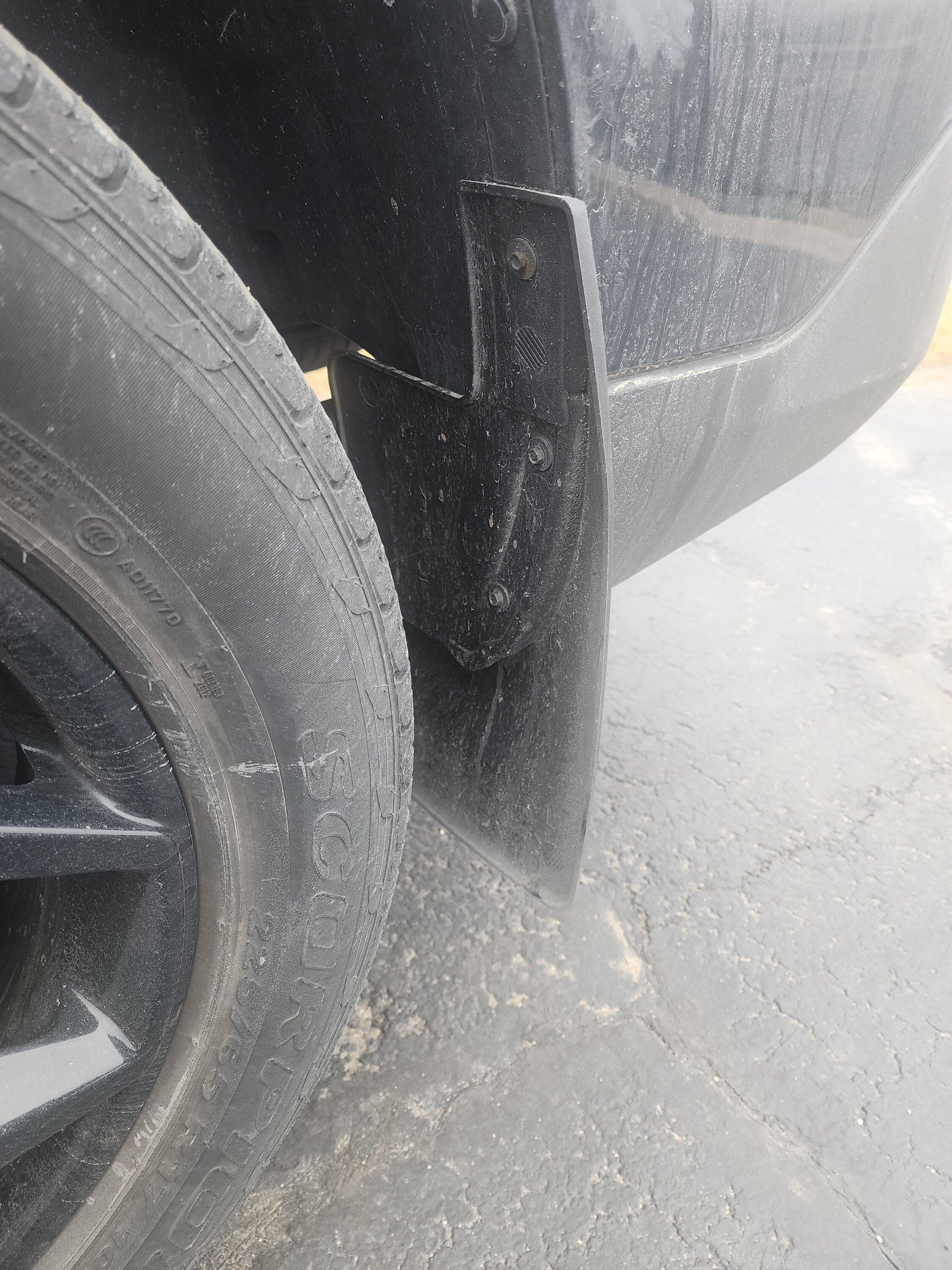Ford Maverick Weathertech mud flaps - experience / reviews? 20240107_111523