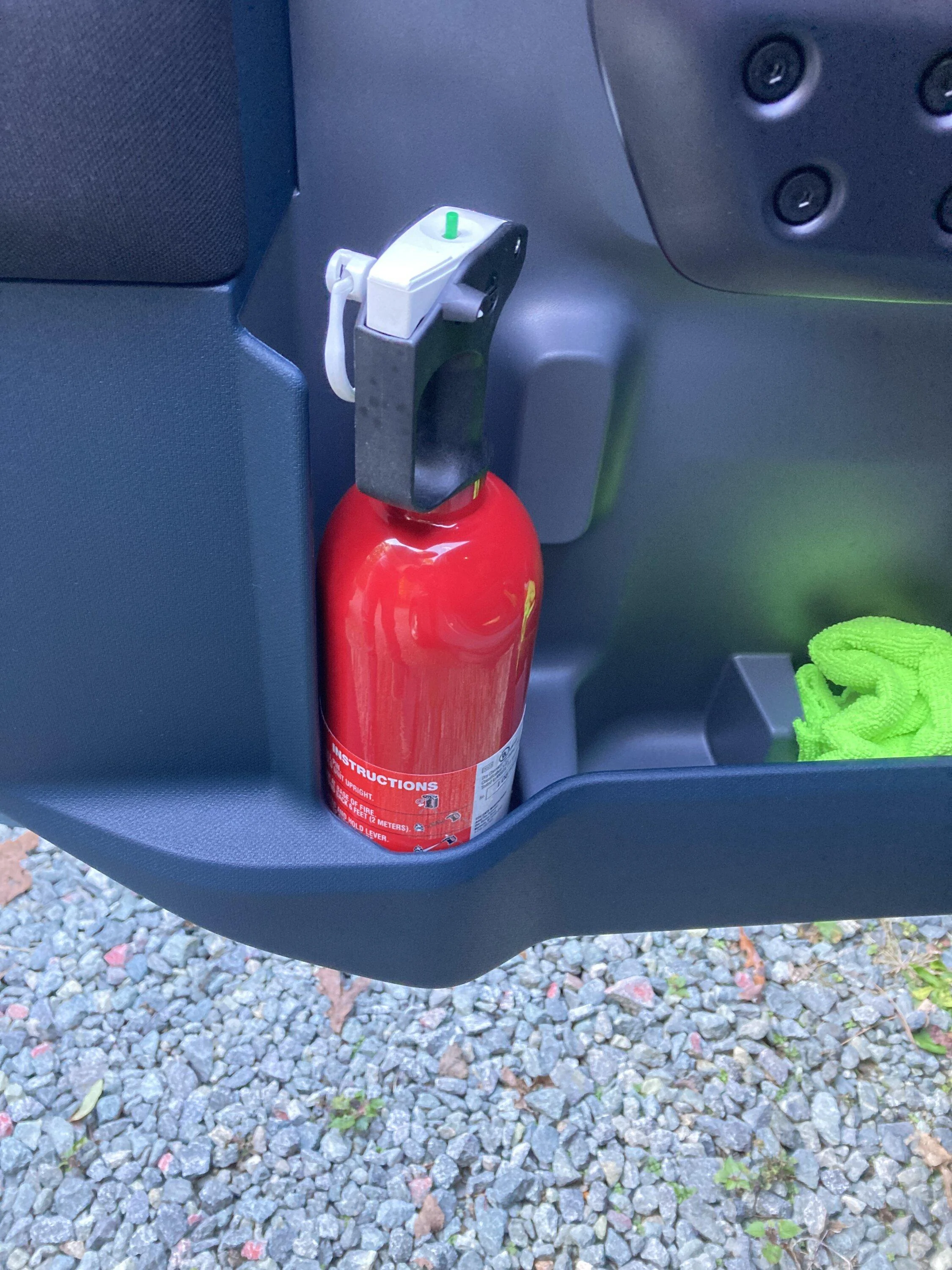 Ford Maverick Bed storage cubby box fits a small fire extinguisher 098