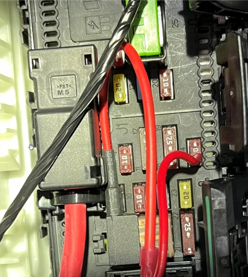Ford Maverick Not enough space to use angled Fuse Tap Dash Cam - BCM F1-F2 Switched, F24 Hot