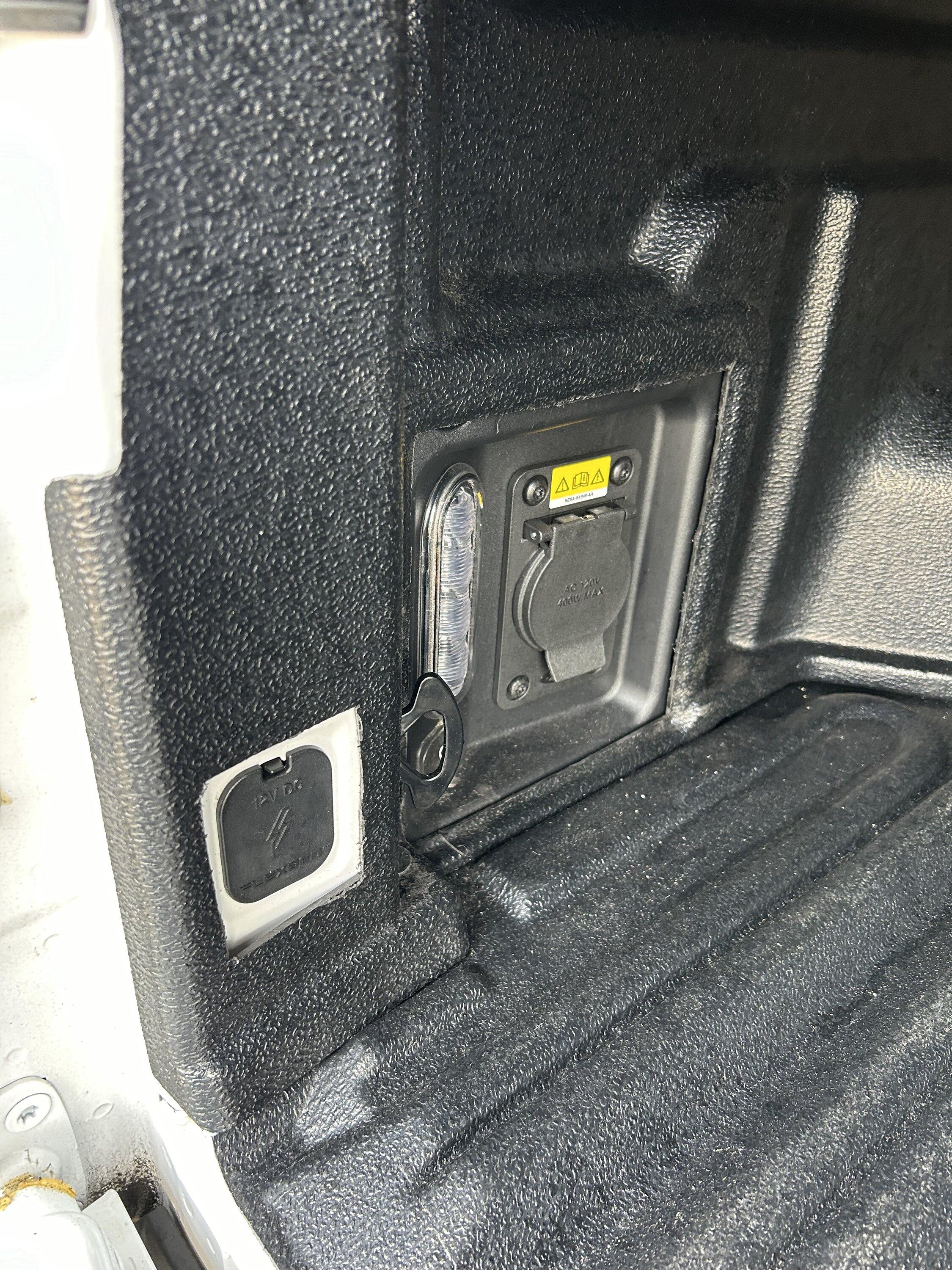 Ford Maverick 2023 XLT Modular Bed liner cut outs IMG_8639