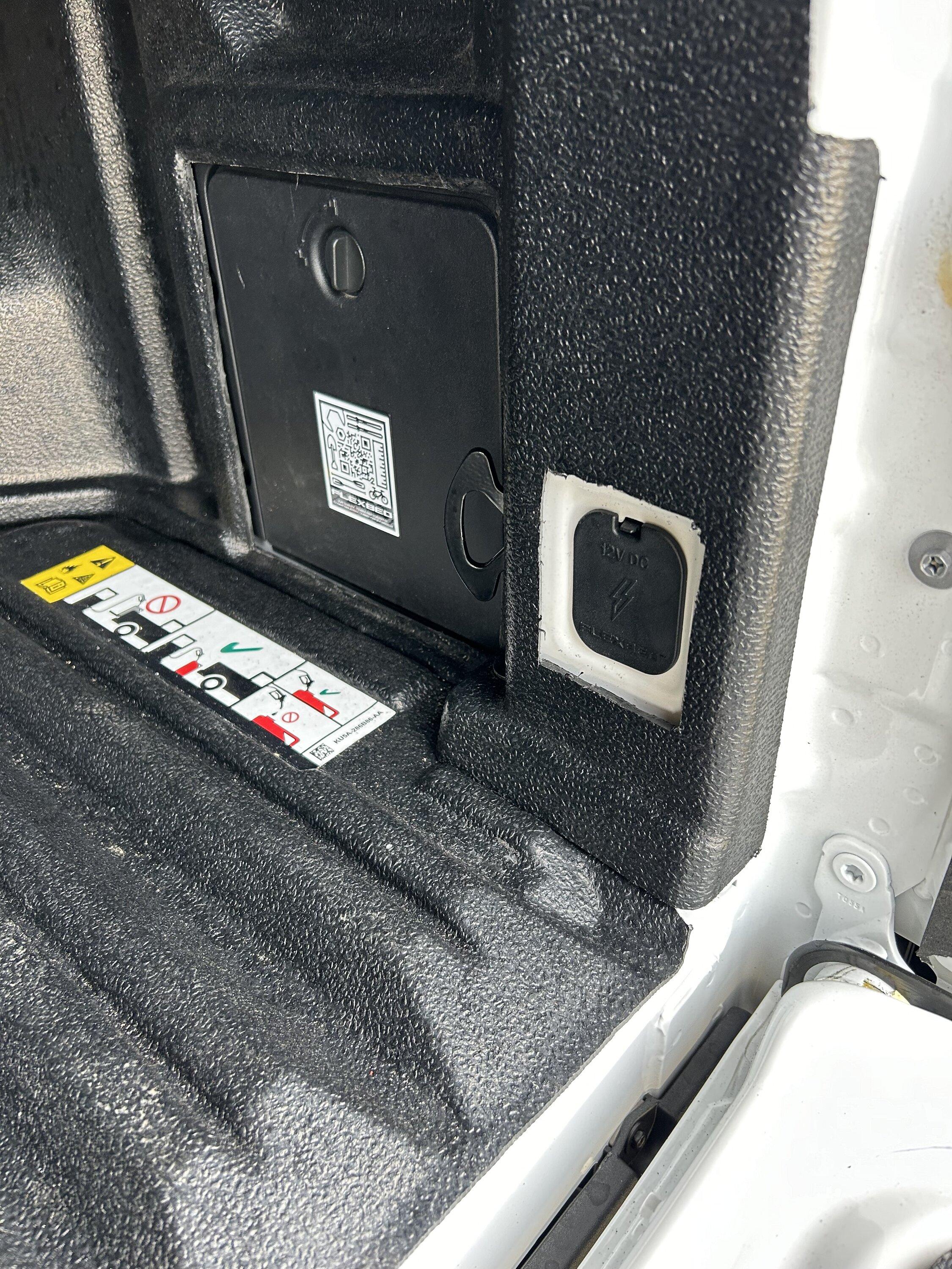 Ford Maverick 2023 XLT Modular Bed liner cut outs IMG_8638