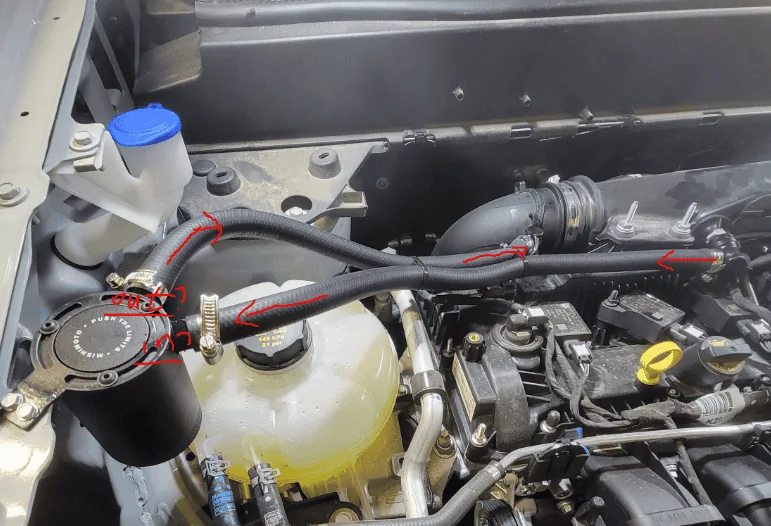 Ford Maverick Catch Can Installed! 1704745466715