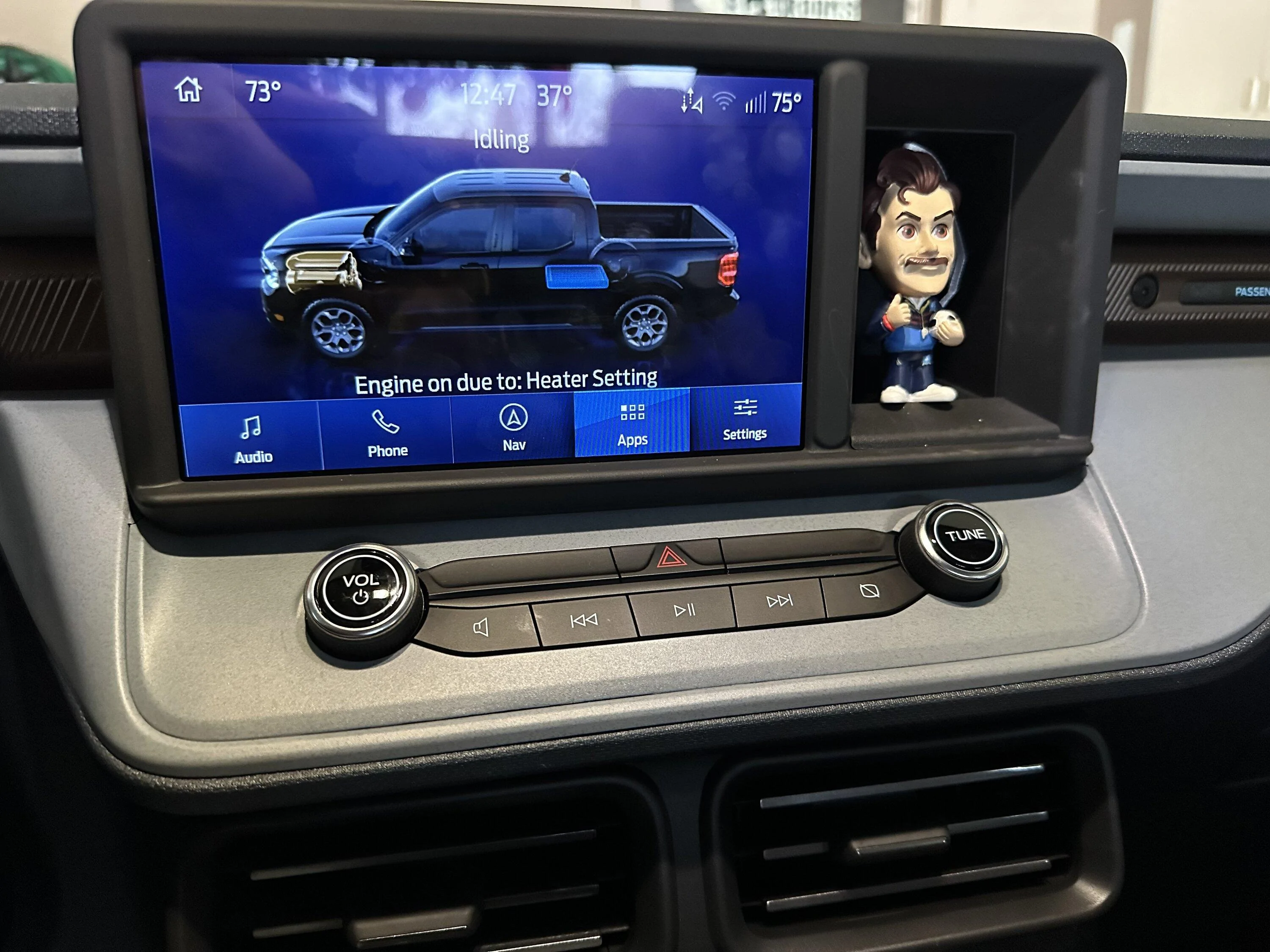 Ford Maverick Creative Ideas for Dash Cubby Storage IMG_3394
