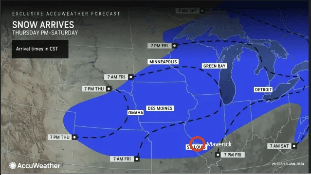 Ford Maverick Winter Storm in Midwest for those on Trains 1704940173617