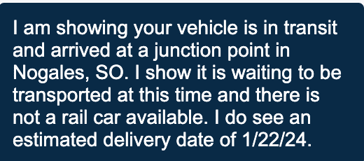 Ford Maverick Anyone here with a 11/13 build week or later had their production delayed? Screen Shot 2024-01-11 at 1.04.17 PM