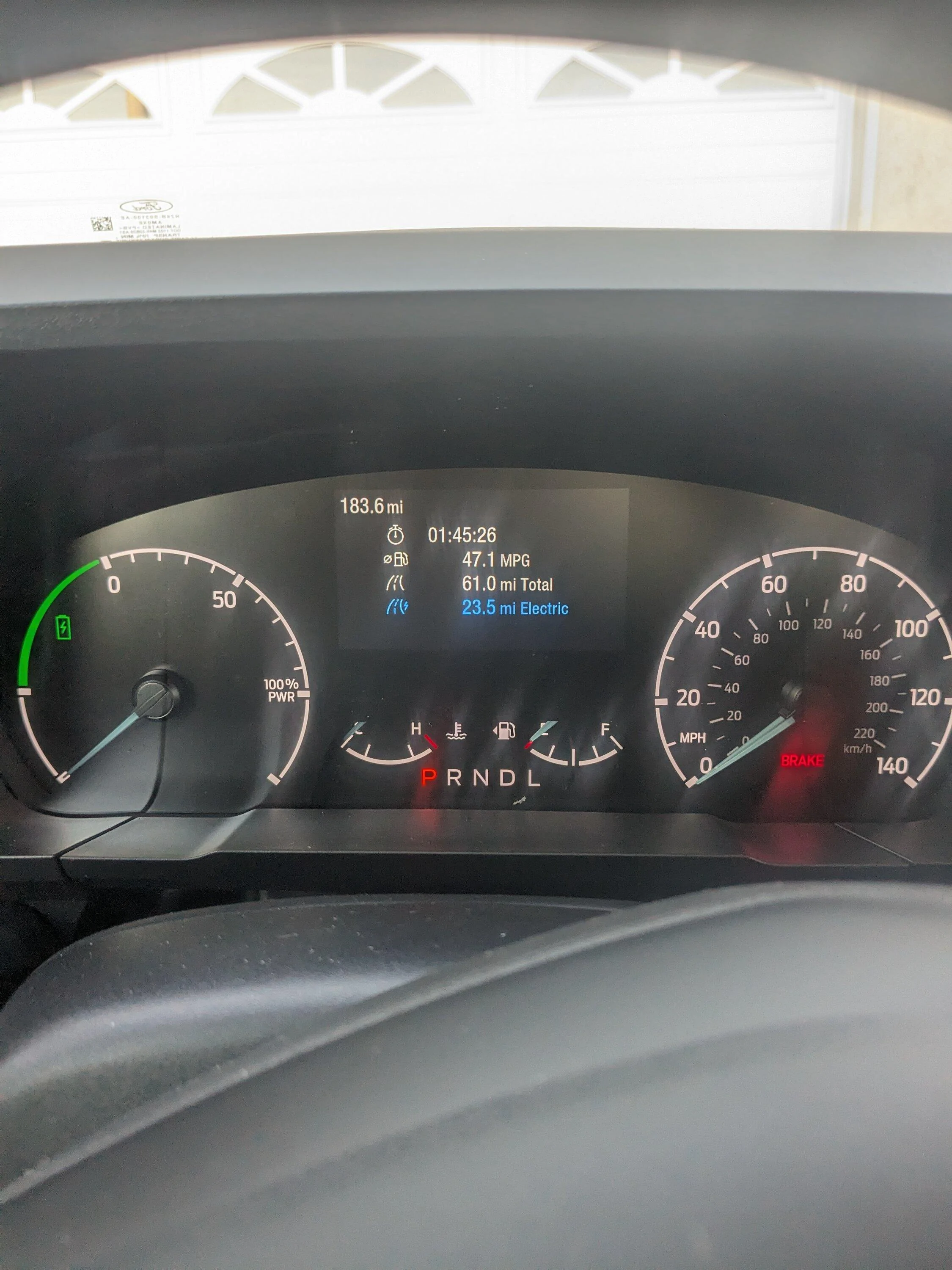 Ford Maverick 1st longish  drive - 44+mpg PXL_20240114_001736600